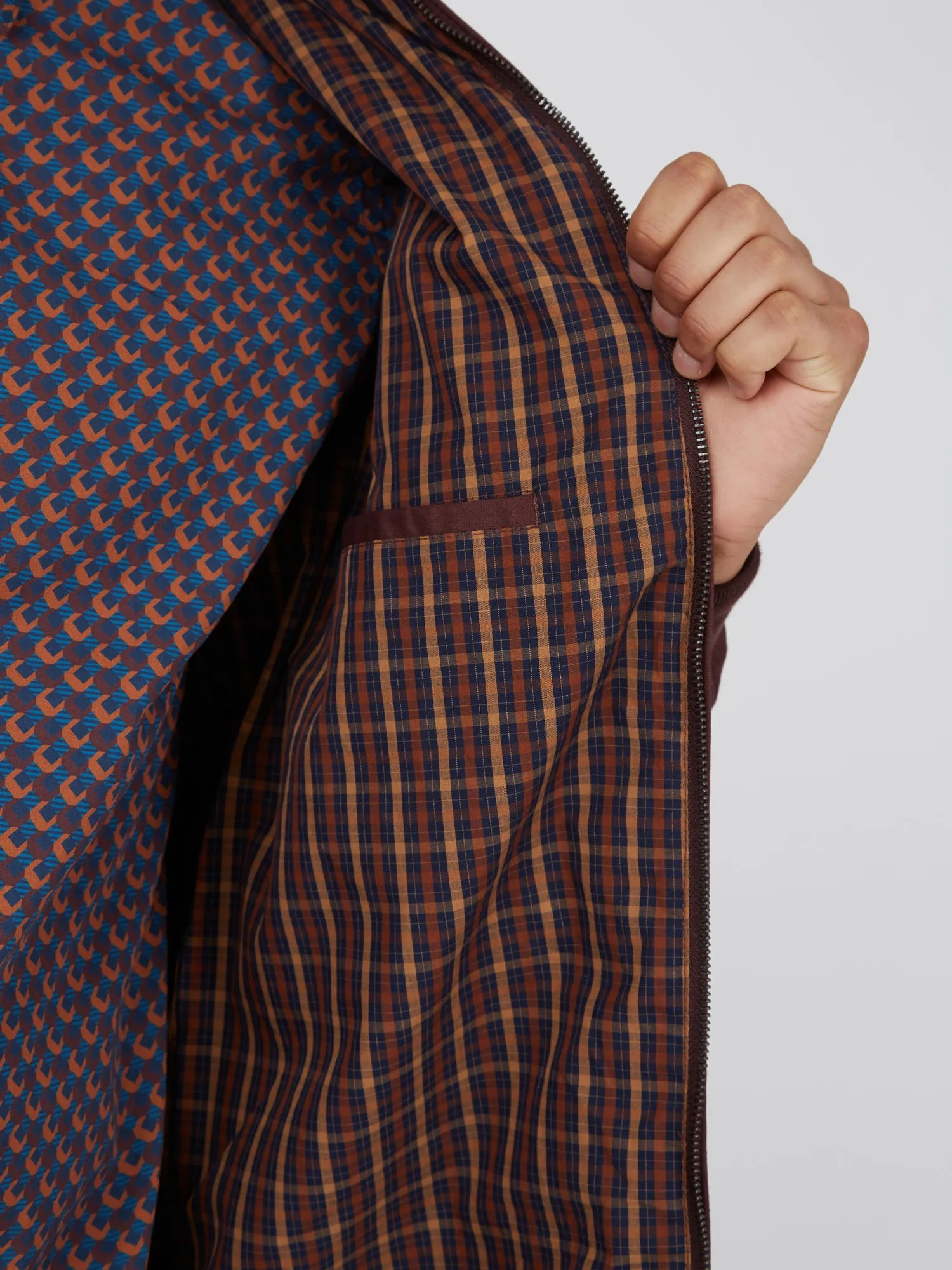 Signature Harrington Jacket - Bordeaux sold by Ben Sherman product image thumbnail 5