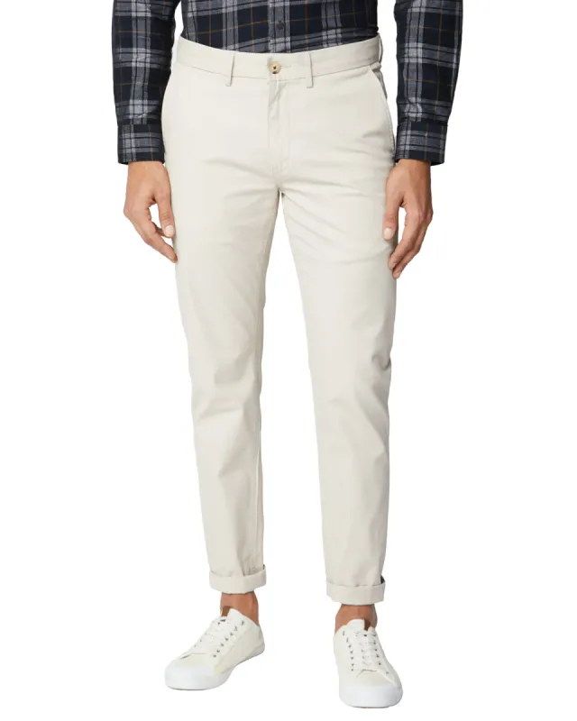 Signature Slim Stretch Chino Pant - Putty sold by Ben Sherman