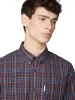 Short-Sleeve Archive Check Shirt - Dark Navy sold by Ben Sherman