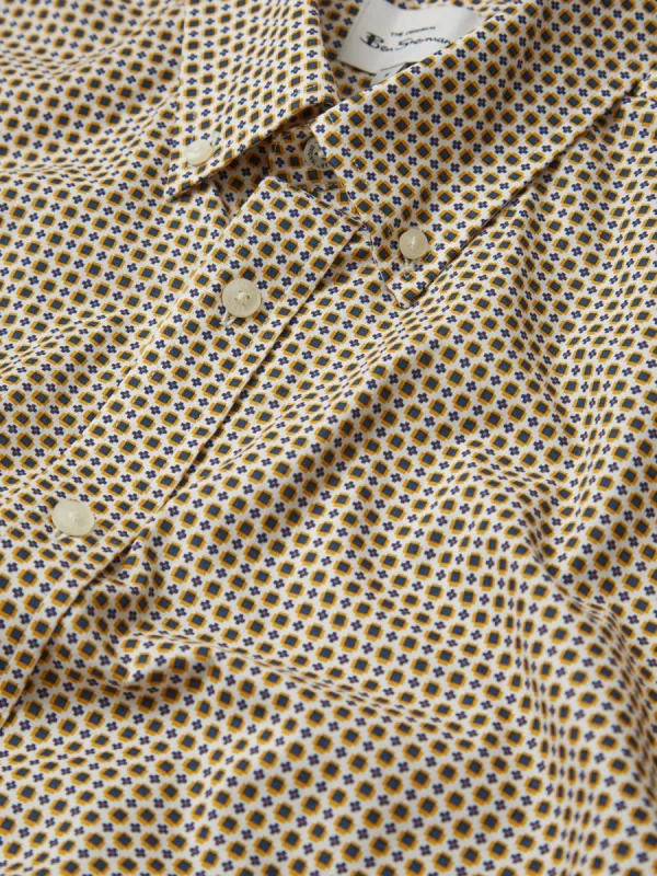 Micro Mod Geo Print Long-Sleeve Shirt sold by Ben Sherman