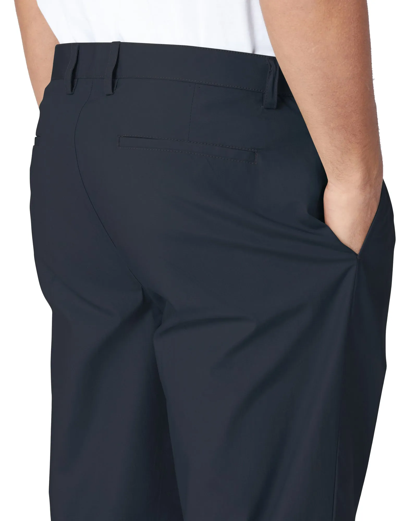 Poplin Relaxed-Taper Pleated Trouser - Marine sold by Ben Sherman product image thumbnail 3