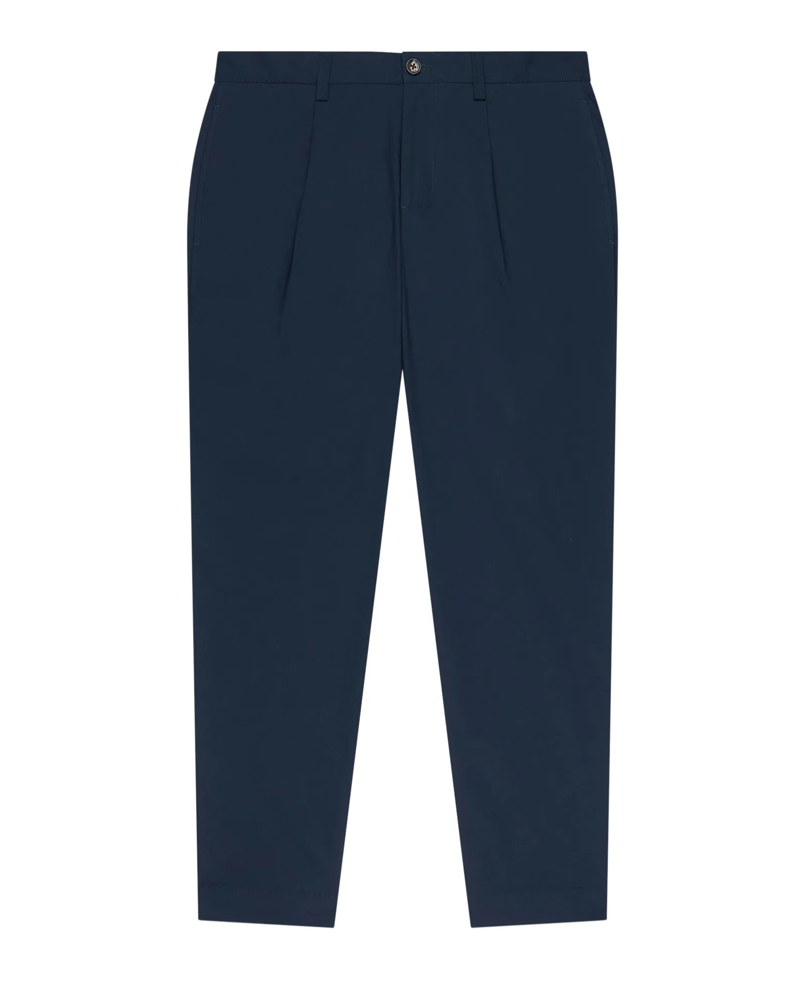 Poplin Relaxed-Taper Pleated Trouser - Marine sold by Ben Sherman product image thumbnail 5