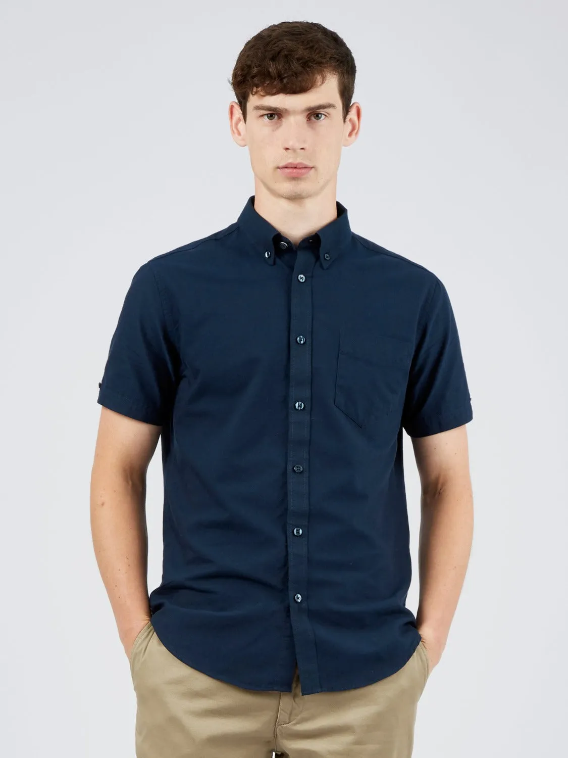 Short-Sleeve Signature Oxford Shirt sold by Ben Sherman product image thumbnail 2