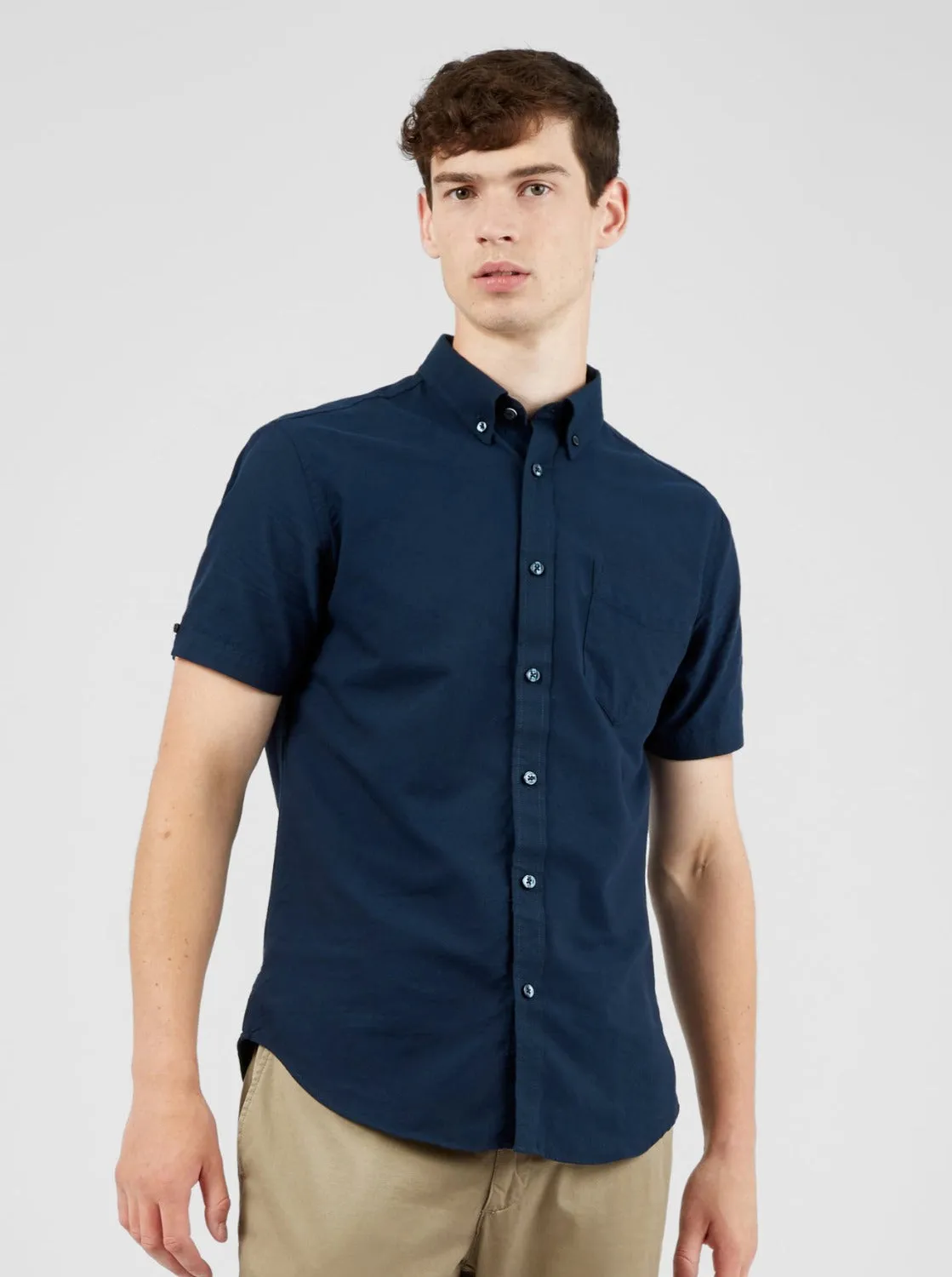 Short-Sleeve Signature Oxford Shirt sold by Ben Sherman product image thumbnail 4