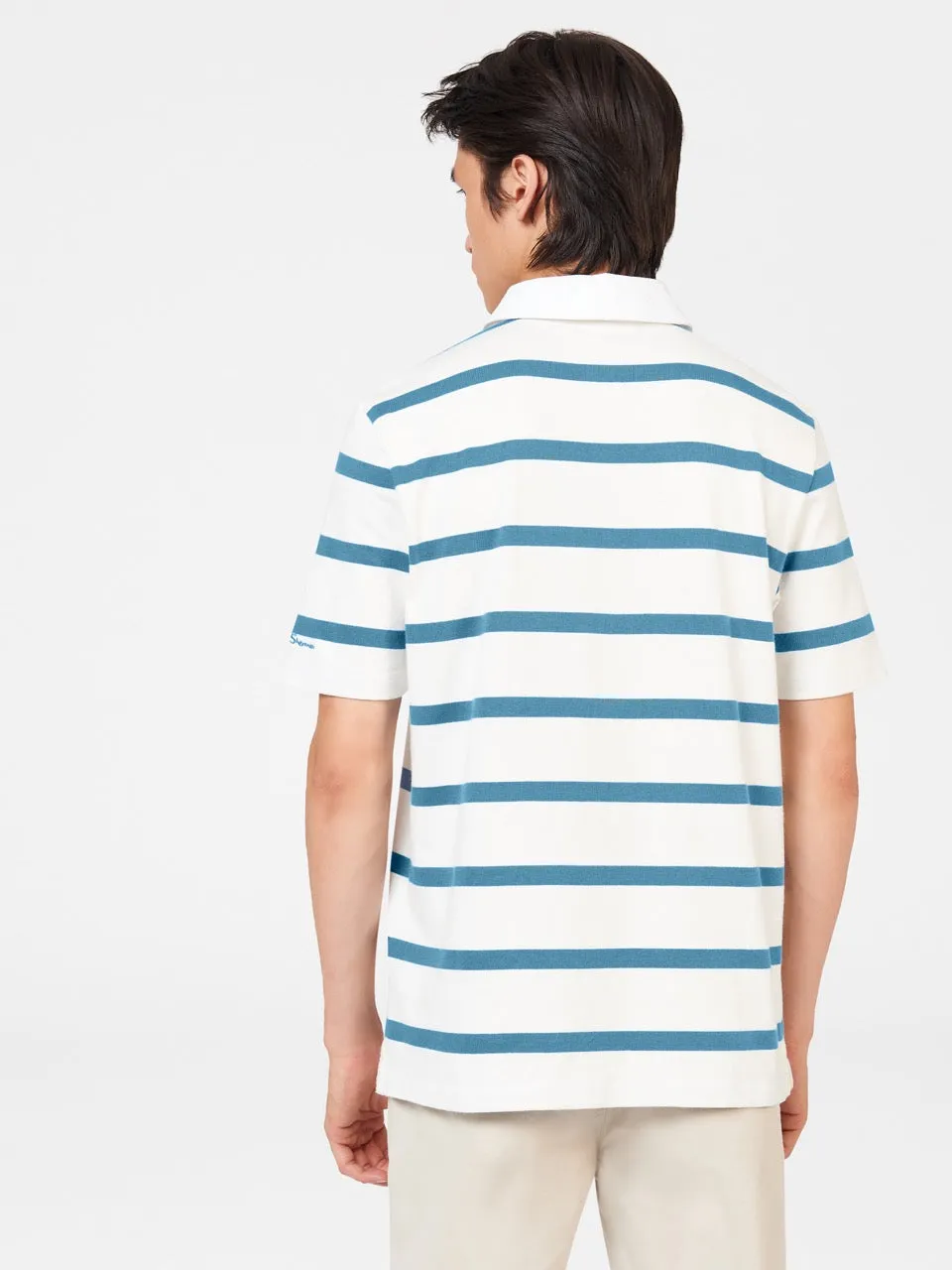 Bretton Stripe Rugby Knit Polo sold by Ben Sherman product image thumbnail 5