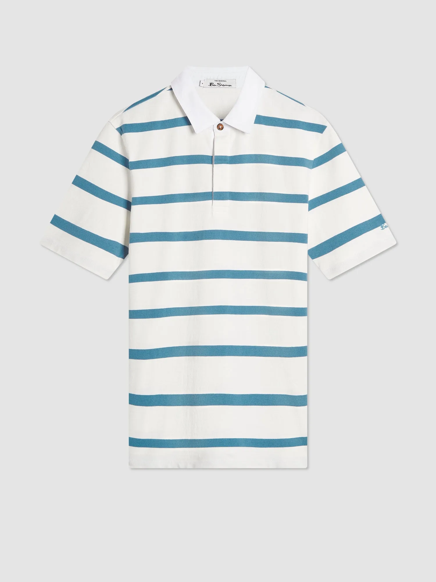 Bretton Stripe Rugby Knit Polo sold by Ben Sherman product image thumbnail 4