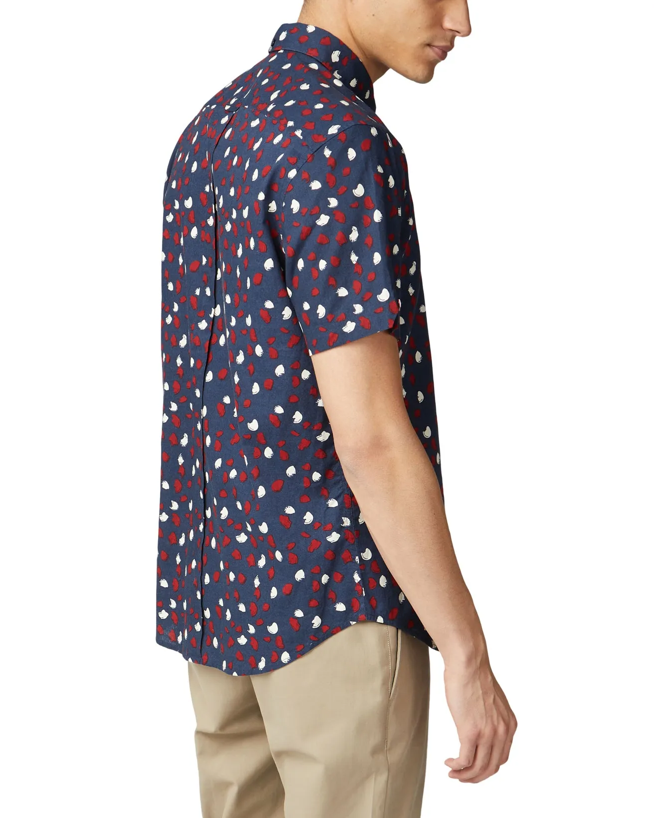 Short-Sleeve Hand-Painted Print Shirt - Dark Navy sold by Ben Sherman product image thumbnail 2