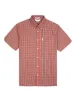 Short-Sleeve Archive Heritage Check Shirt - Red sold by Ben Sherman