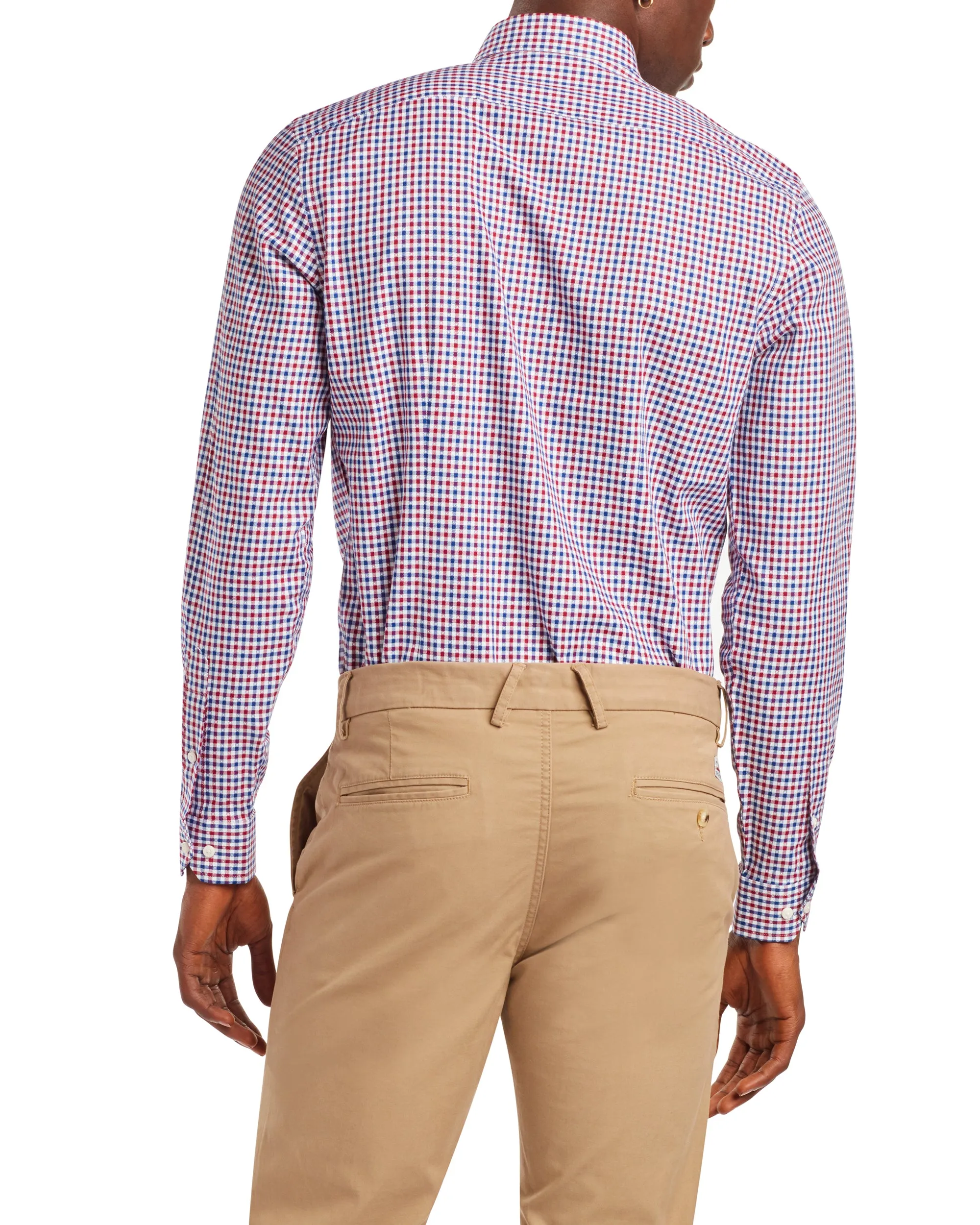 Gingham Skinny Fit Dress Shirt - Red & Navy sold by Ben Sherman product image thumbnail 2