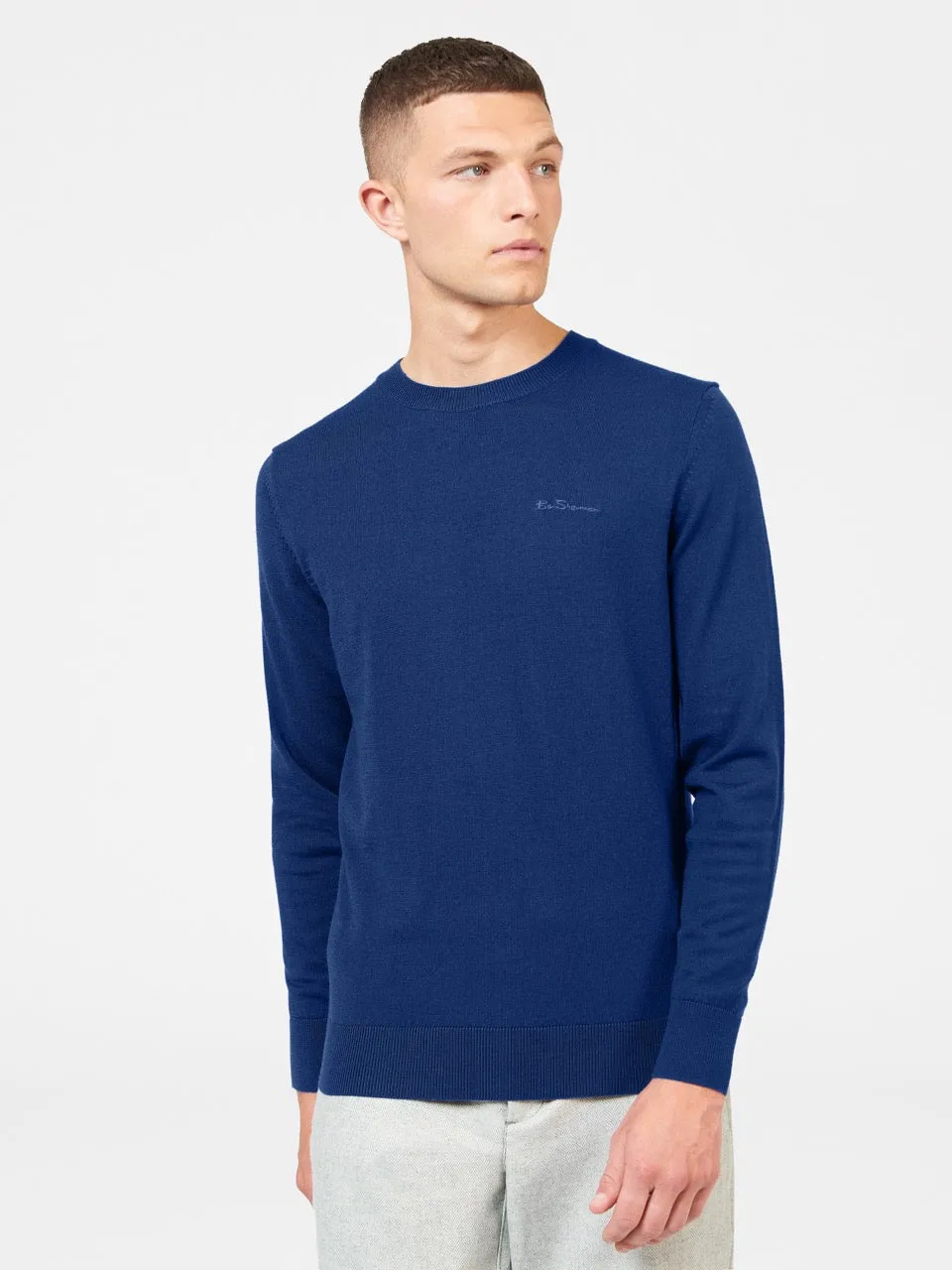 Signature Merino Crewneck Sweater - Twilight sold by Ben Sherman product image thumbnail 2