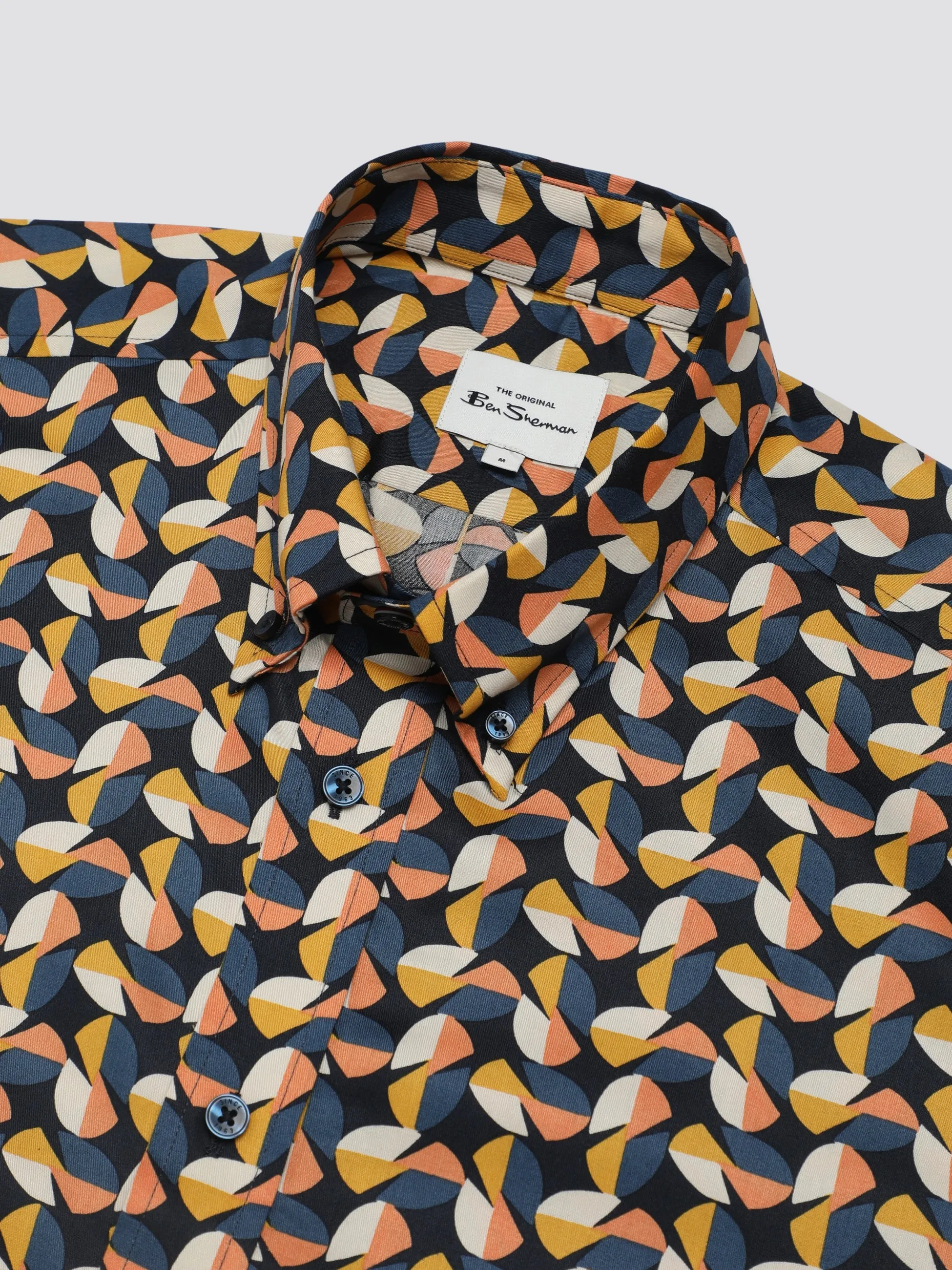 Bahaus Geo Print Shirt - Midnight sold by Ben Sherman product image thumbnail 5