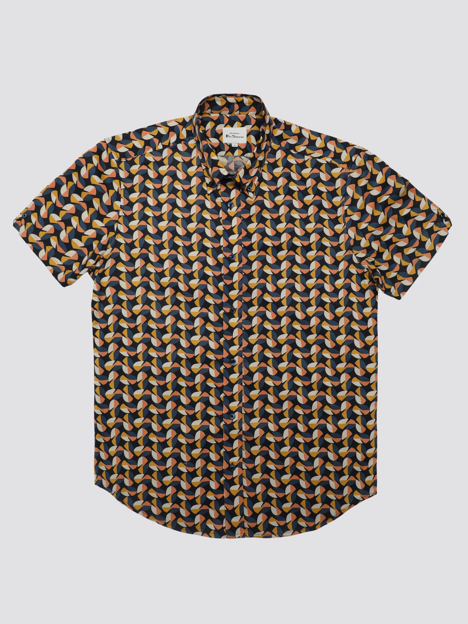 Bahaus Geo Print Shirt - Midnight sold by Ben Sherman product image thumbnail 4