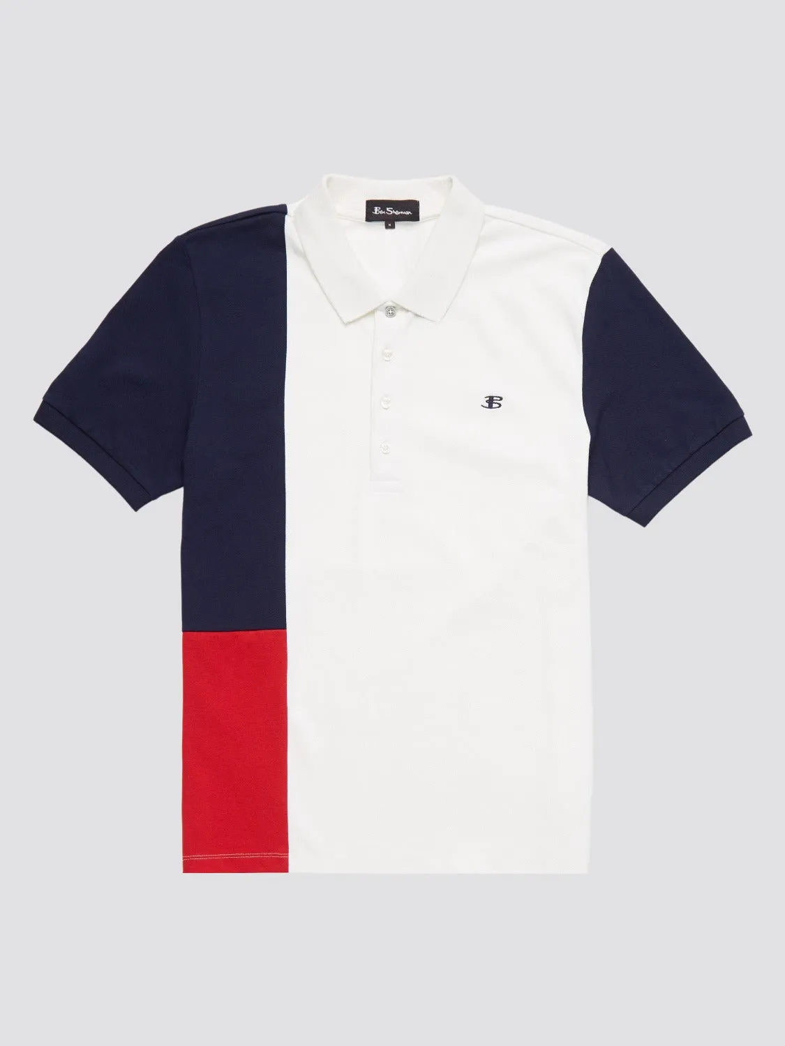B by Ben Sherman Colorblock Polo - White sold by Ben Sherman product image thumbnail 2