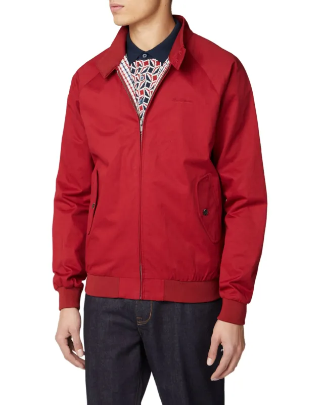 Signature Harrington Jacket - Red sold by Ben Sherman