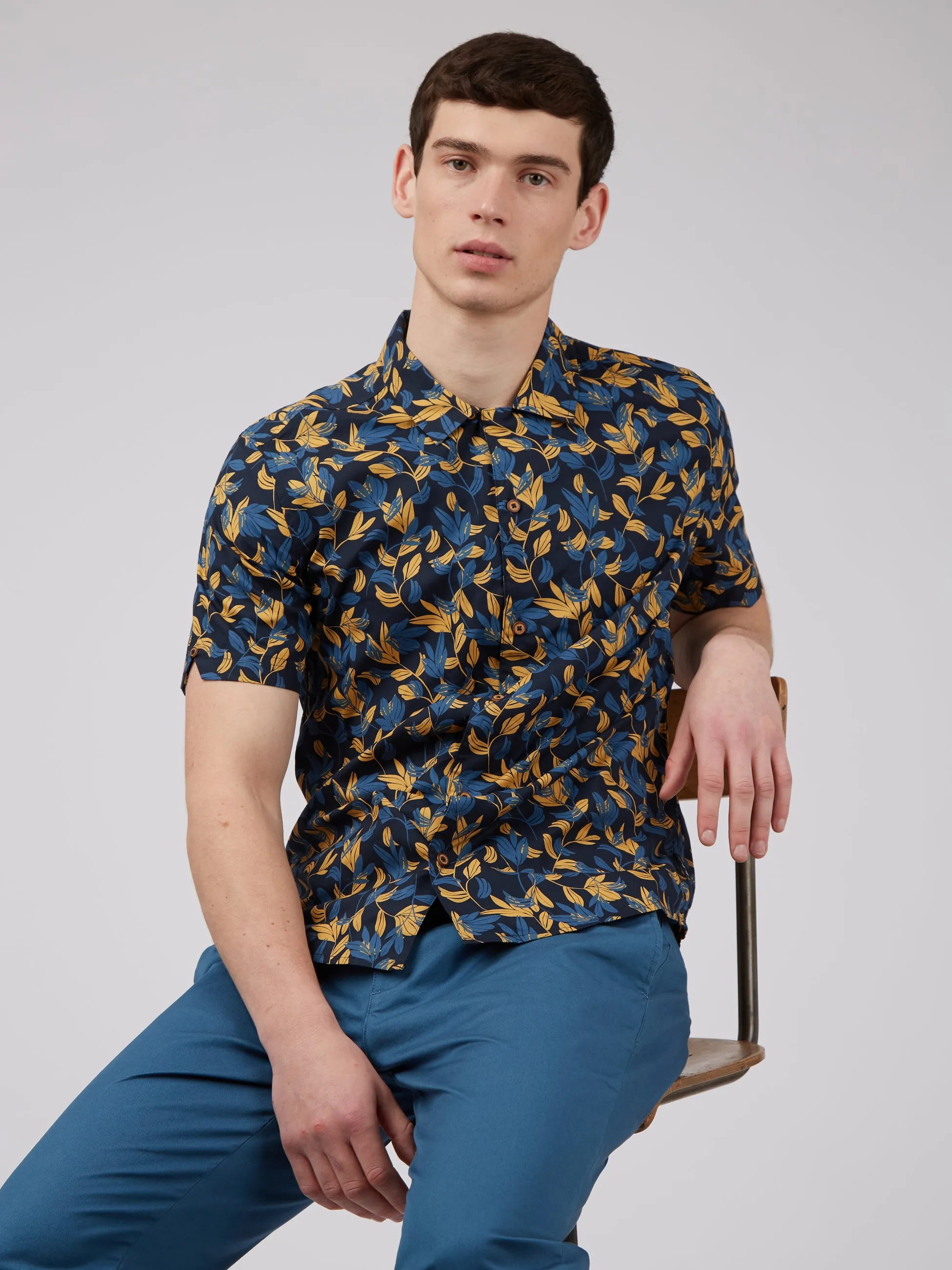 Botanical Print Short-Sleeve Shirt sold by Ben Sherman product image thumbnail 2