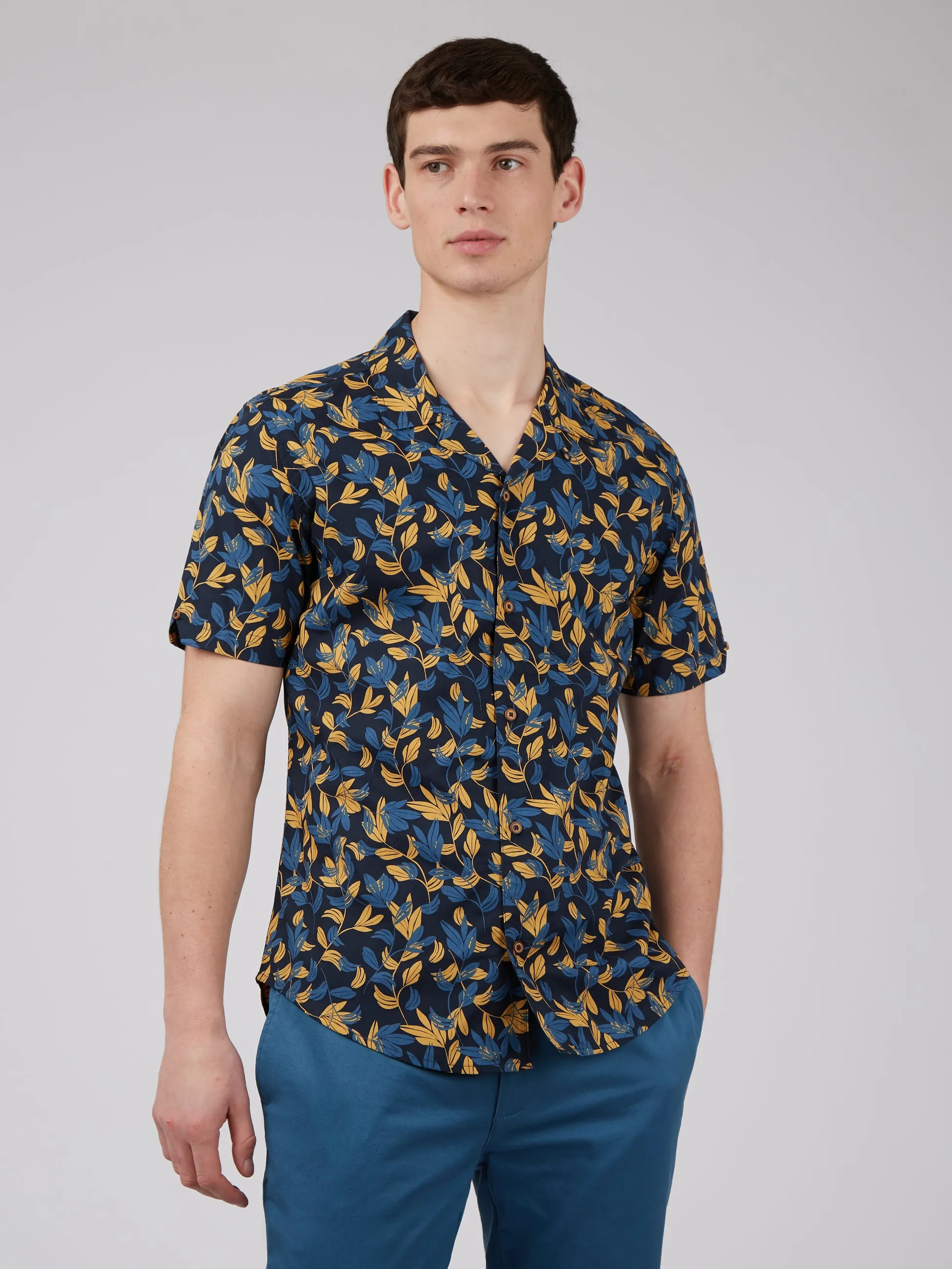 Botanical Print Short-Sleeve Shirt sold by Ben Sherman