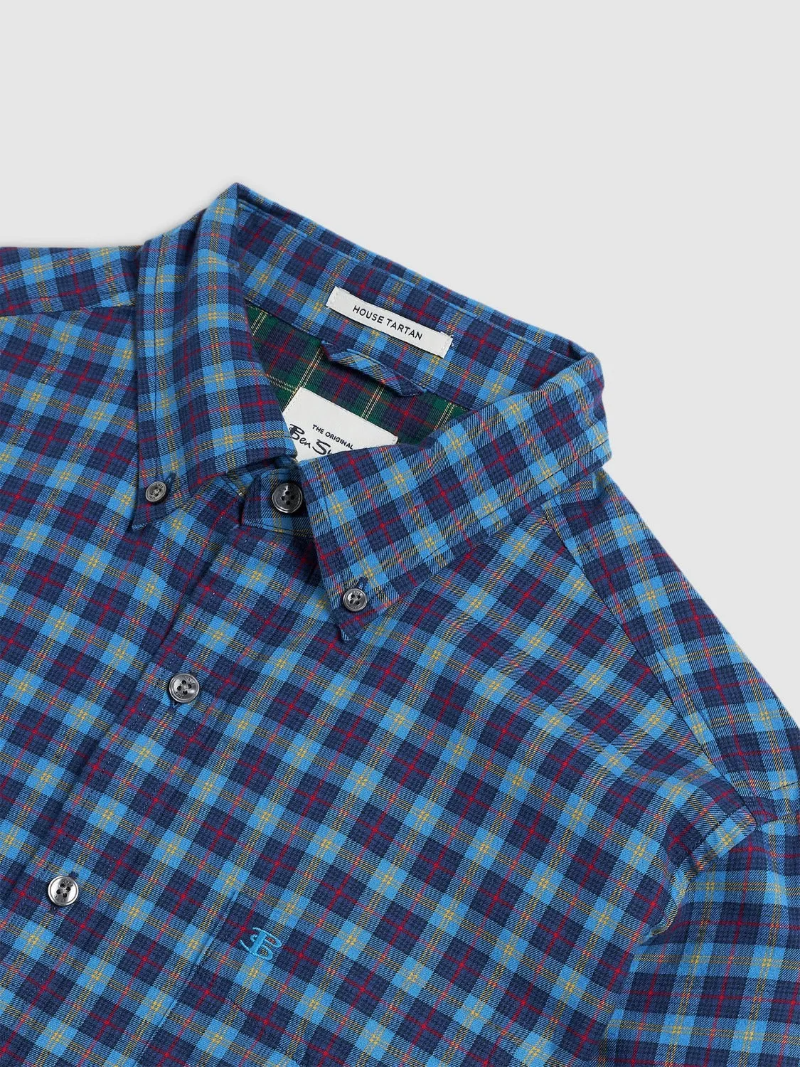 House Tartan Twill Shirt - Navy sold by Ben Sherman product image thumbnail 3
