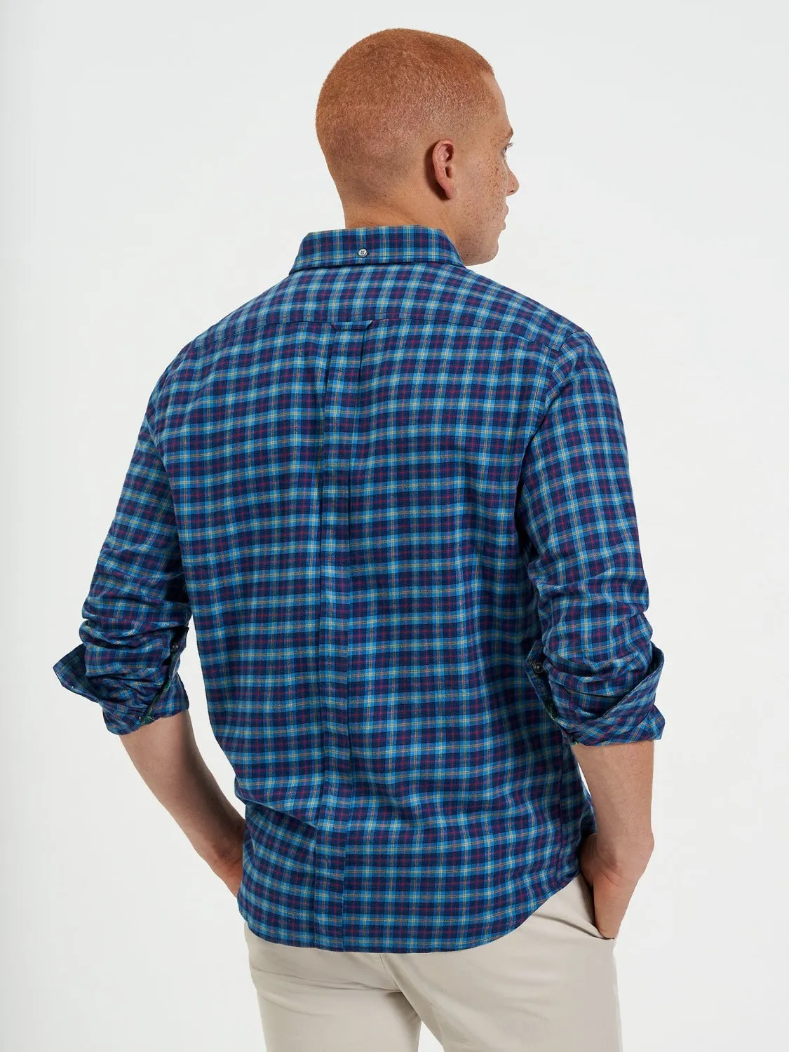 House Tartan Twill Shirt - Navy sold by Ben Sherman product image thumbnail 5