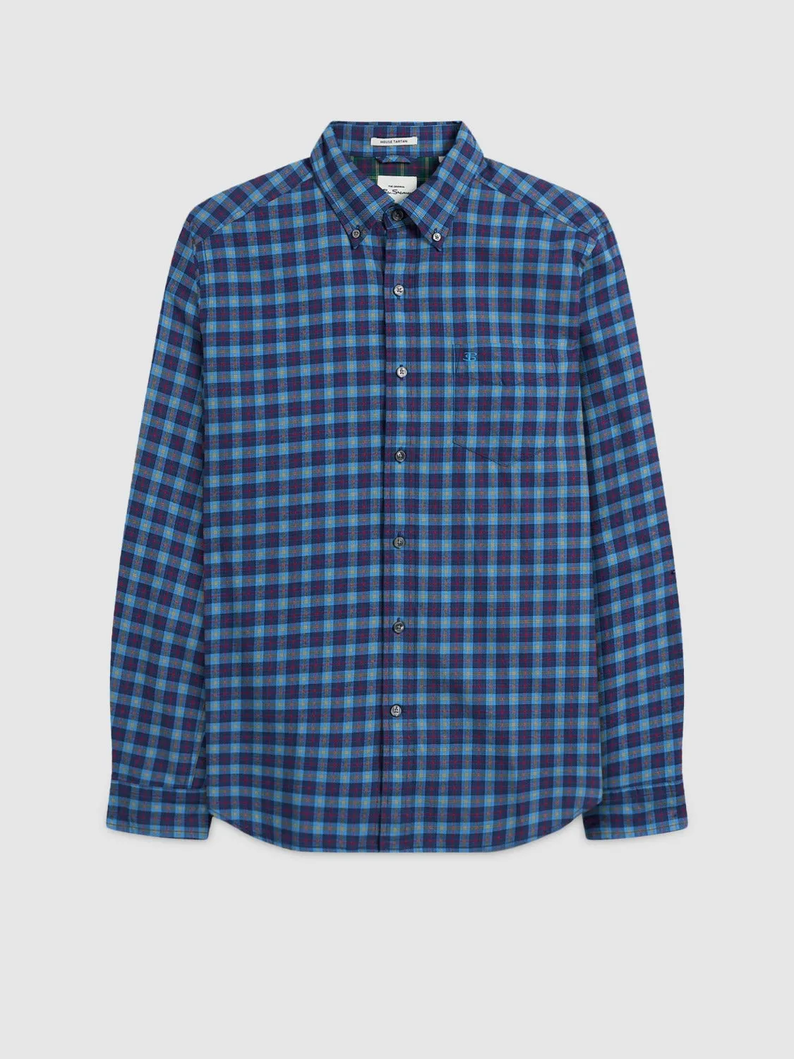 House Tartan Twill Shirt - Navy sold by Ben Sherman product image thumbnail 2