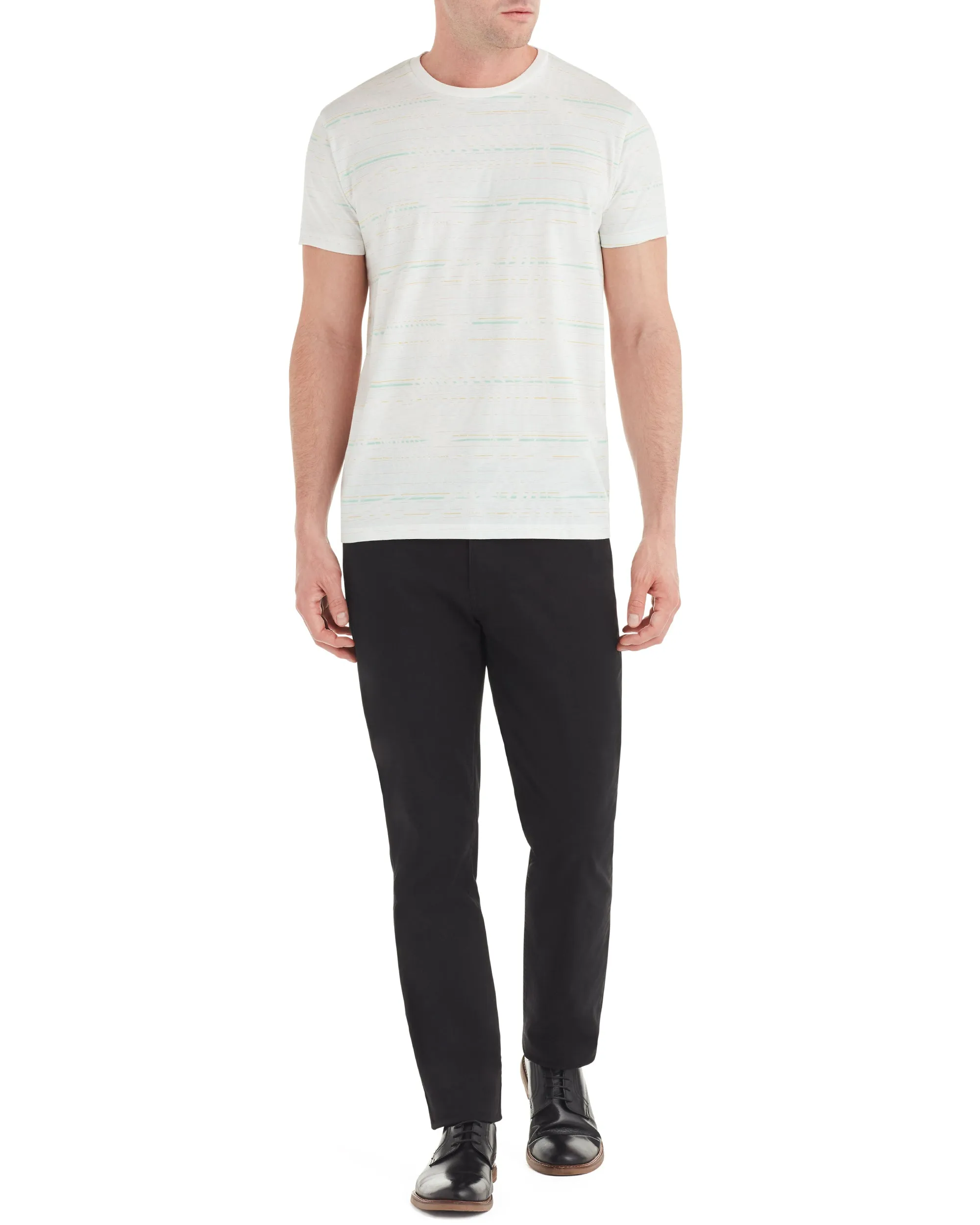 Palm Striped Styled Tee - White sold by Ben Sherman product image thumbnail 3