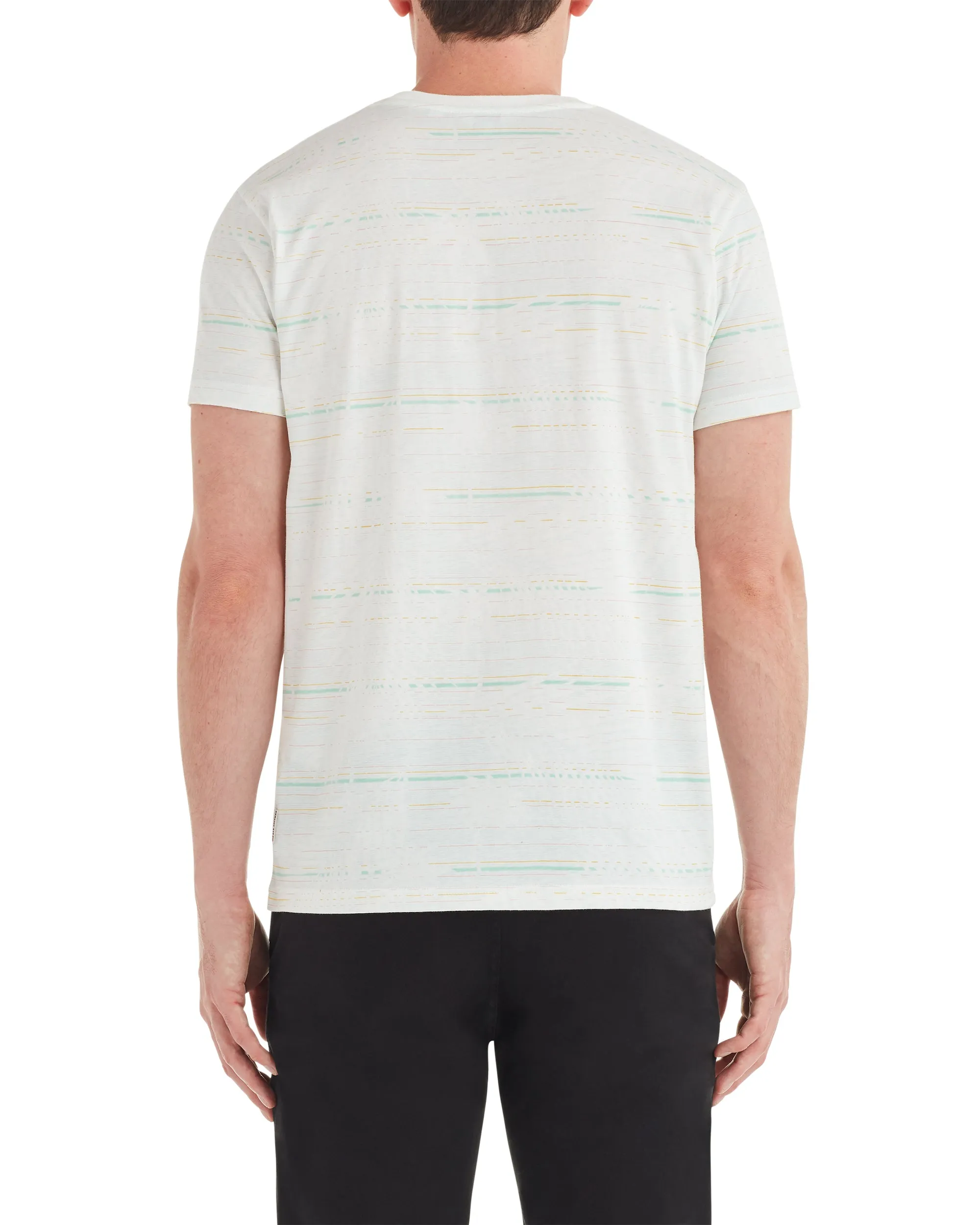 Palm Striped Styled Tee - White sold by Ben Sherman product image thumbnail 2