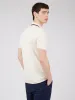 Textured Lightweight Knit Polo - Ivory sold by Ben Sherman
