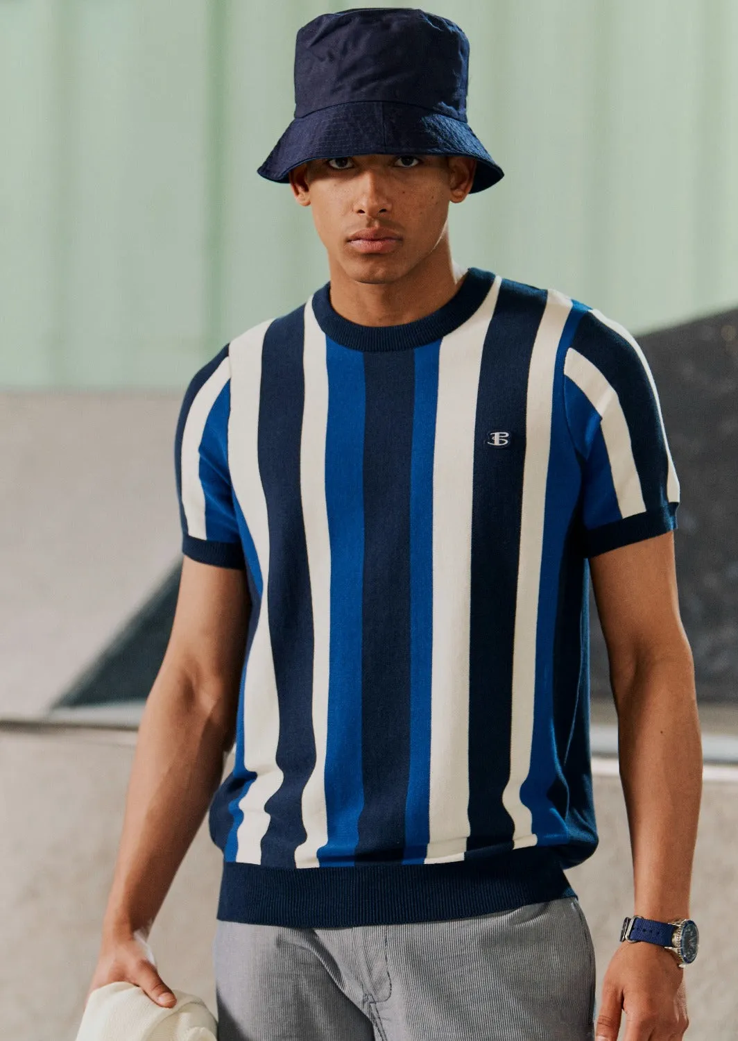 B by Ben Sherman Stripe Knit Tee sold by Ben Sherman product image thumbnail 3