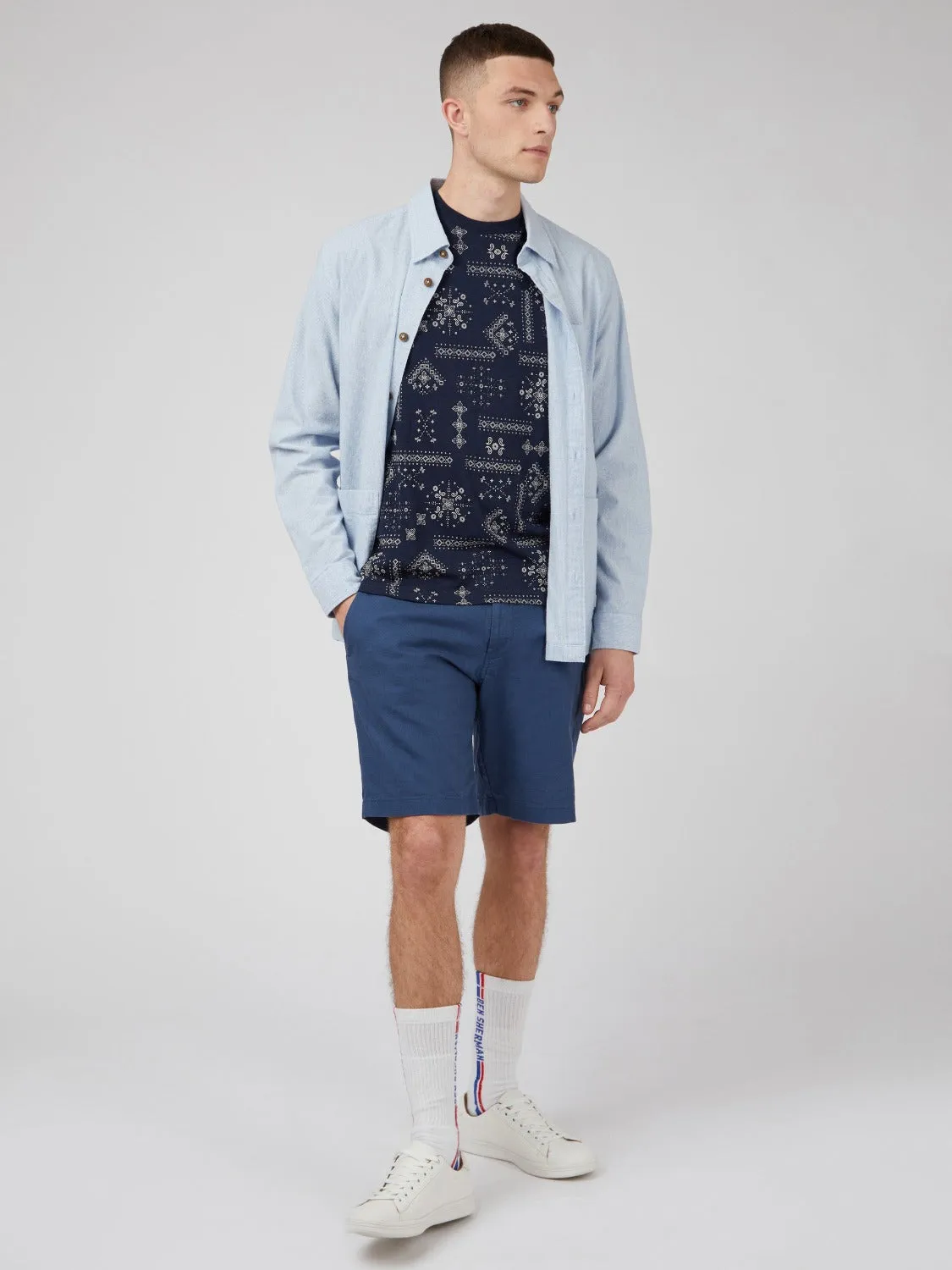 Geo Print Graphic Tee - Navy sold by Ben Sherman product image thumbnail 5