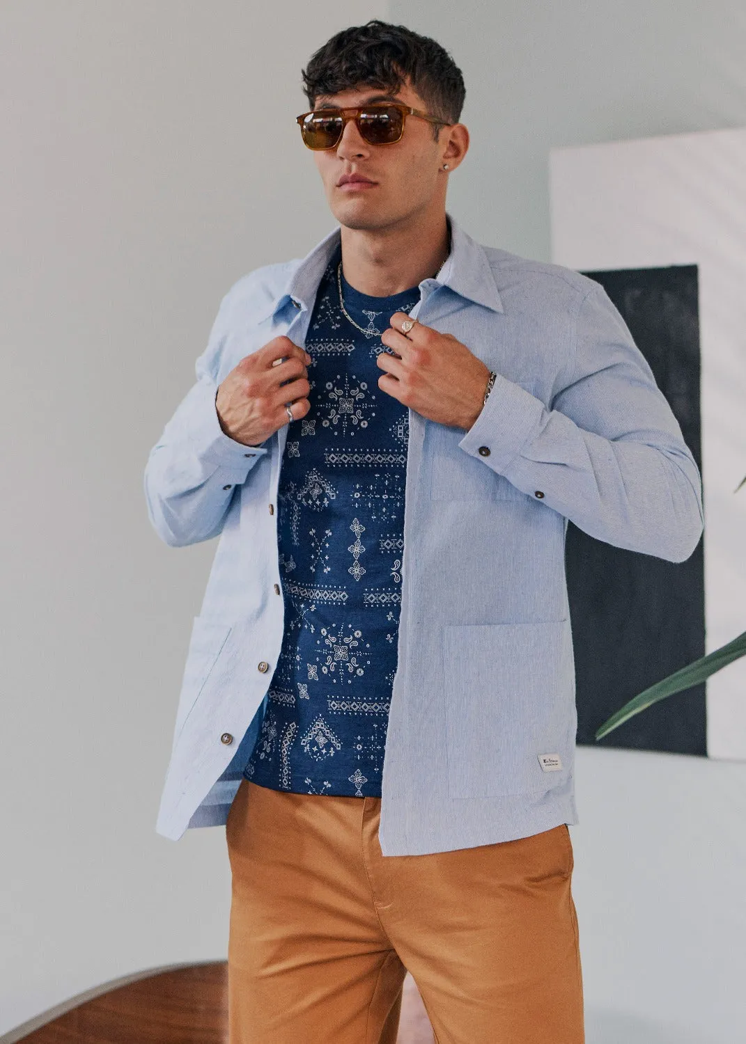 Geo Print Graphic Tee - Navy sold by Ben Sherman product image thumbnail 3