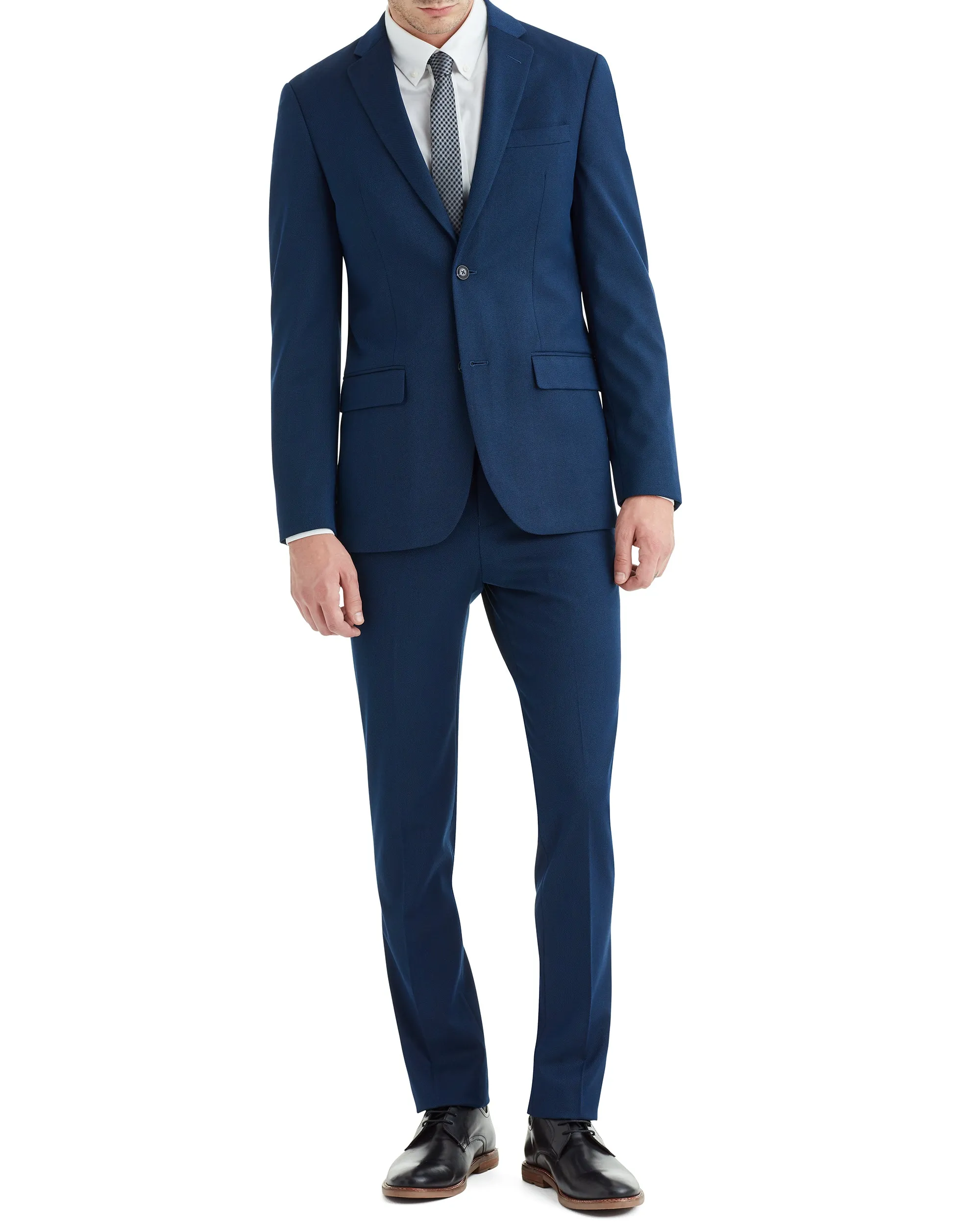 Cave Bi-Stretch Flat Front Suit Pant - Blue sold by Ben Sherman product image thumbnail 2