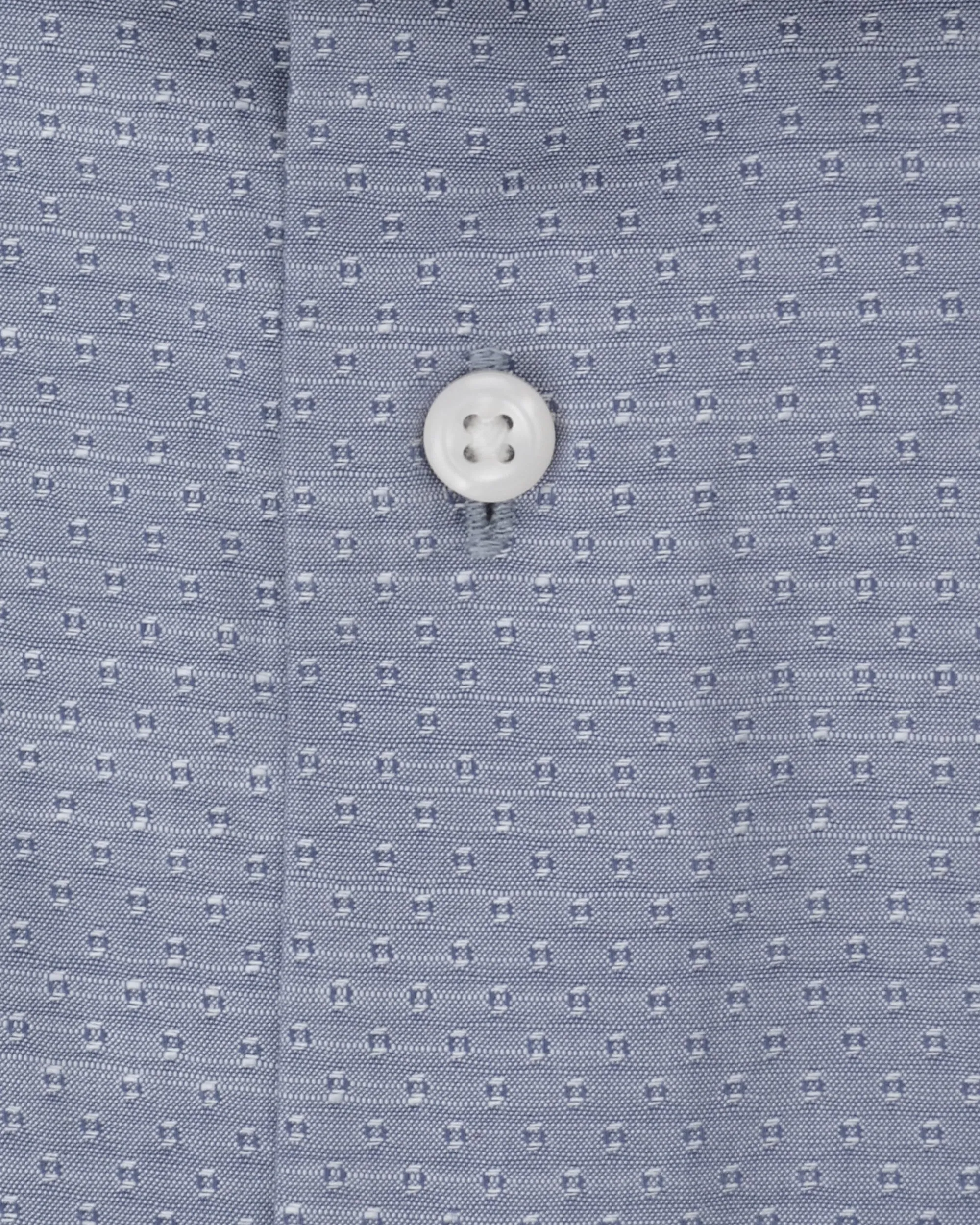 Stretch Tailored Slim Fit Dress Shirt - Blue sold by Ben Sherman product image thumbnail 4