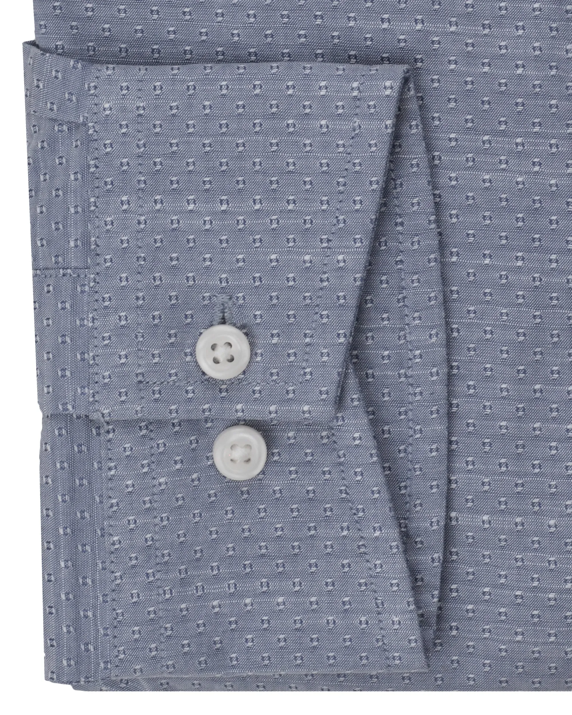 Stretch Tailored Slim Fit Dress Shirt - Blue sold by Ben Sherman product image thumbnail 3