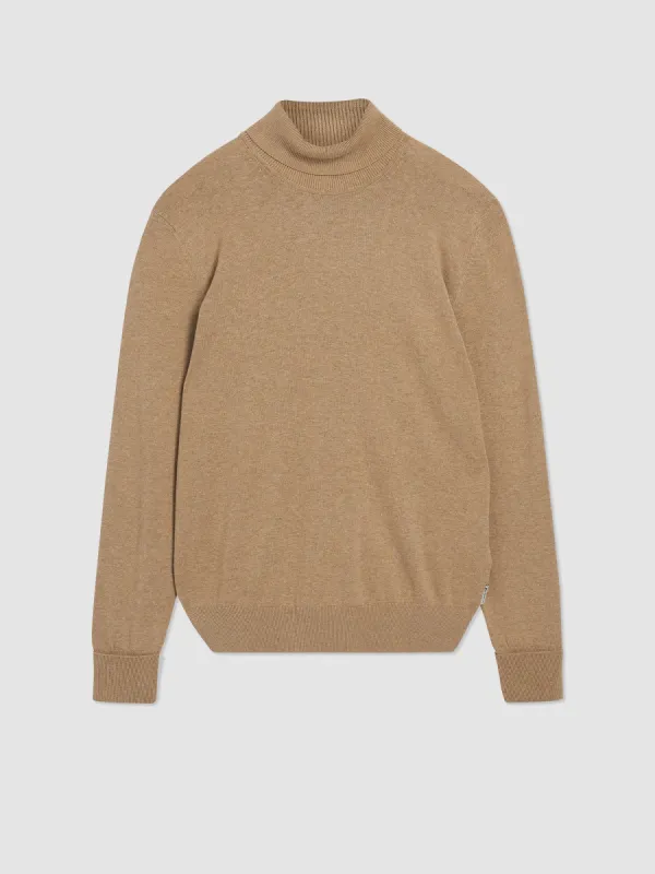 Signature Knit Roll-Neck Sweater - Sand sold by Ben Sherman