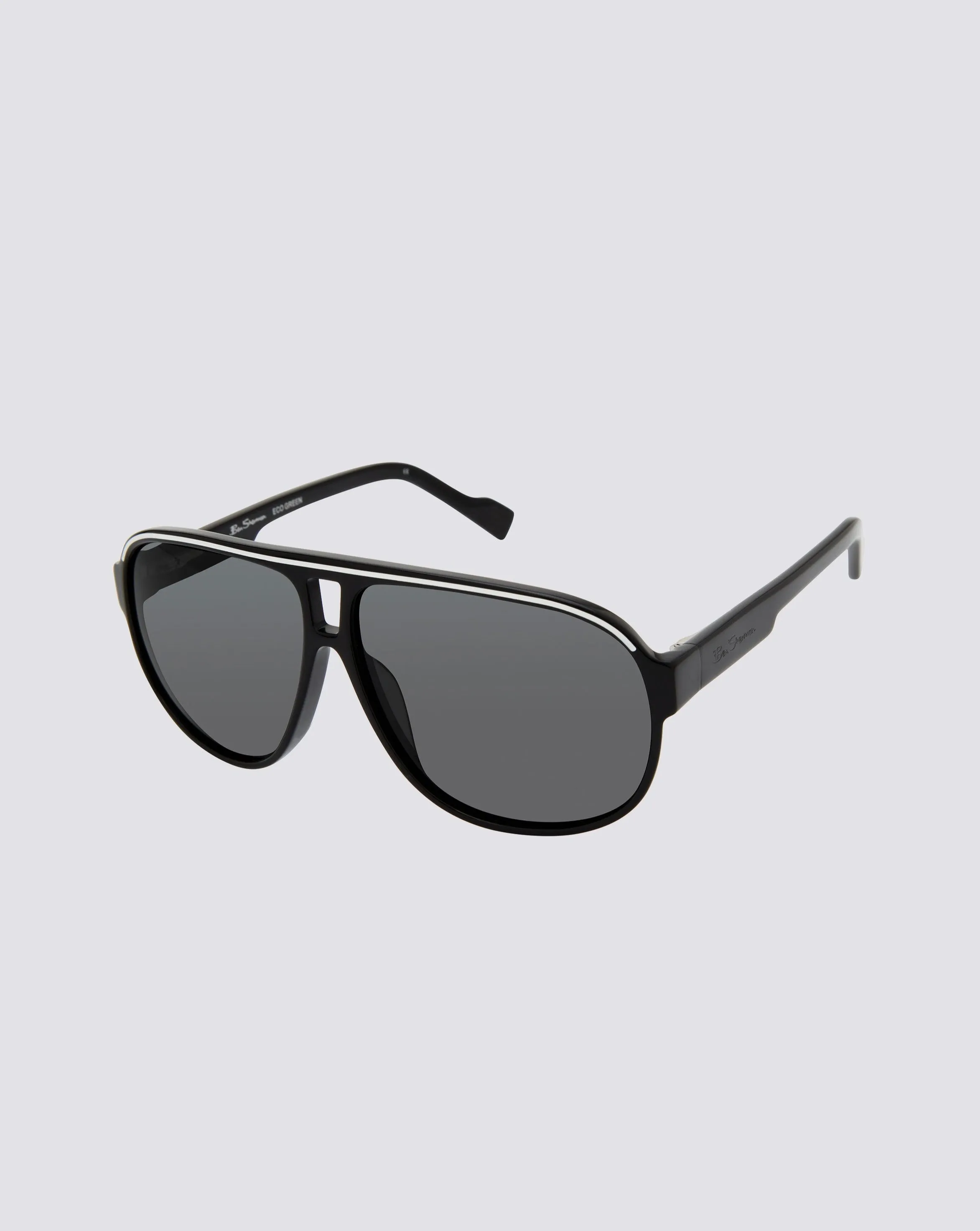 London Polarized Oversized Eco Sunglasses - Black sold by Ben Sherman