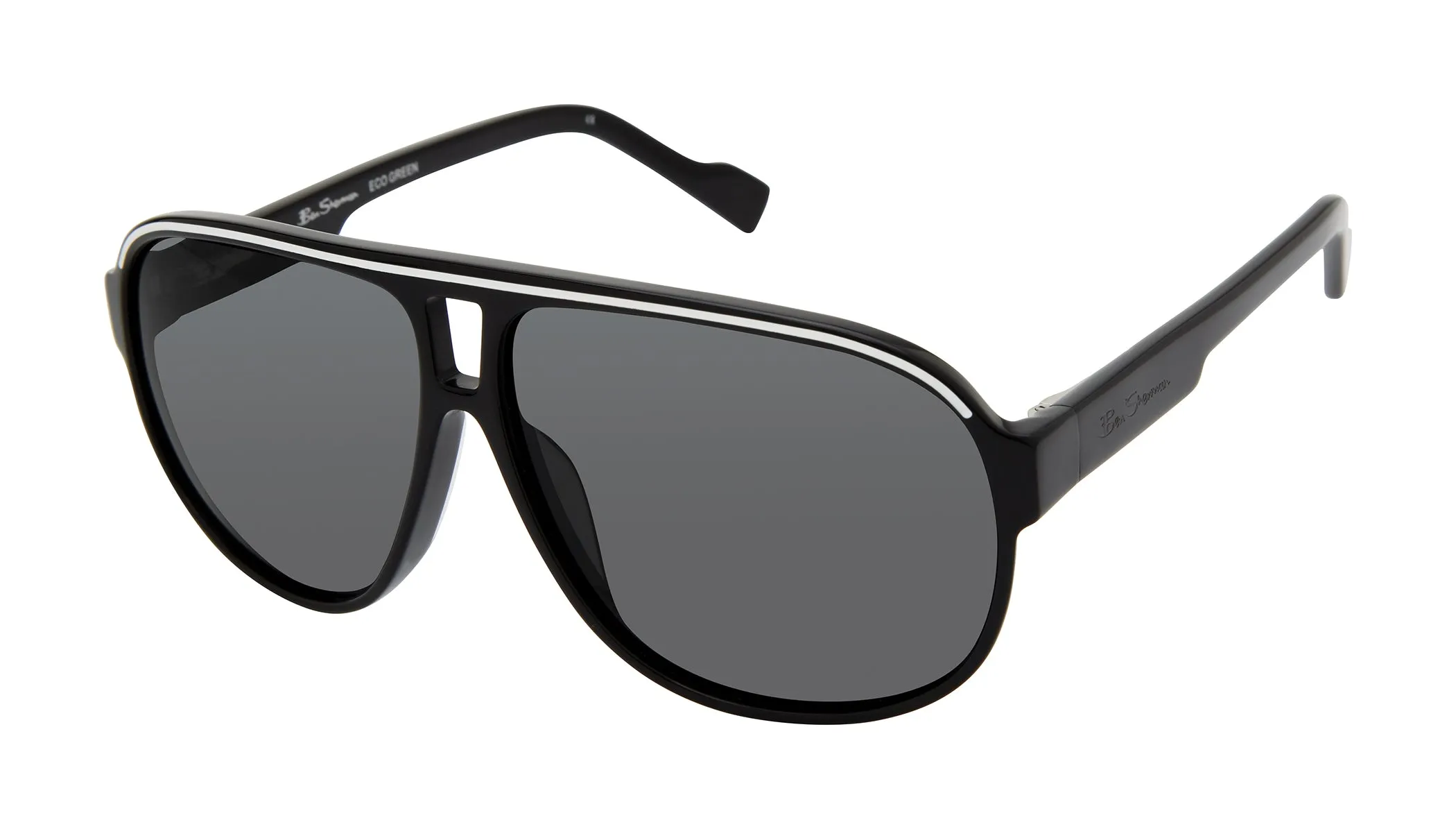 London Polarized Oversized Eco Sunglasses - Black sold by Ben Sherman product image thumbnail 2