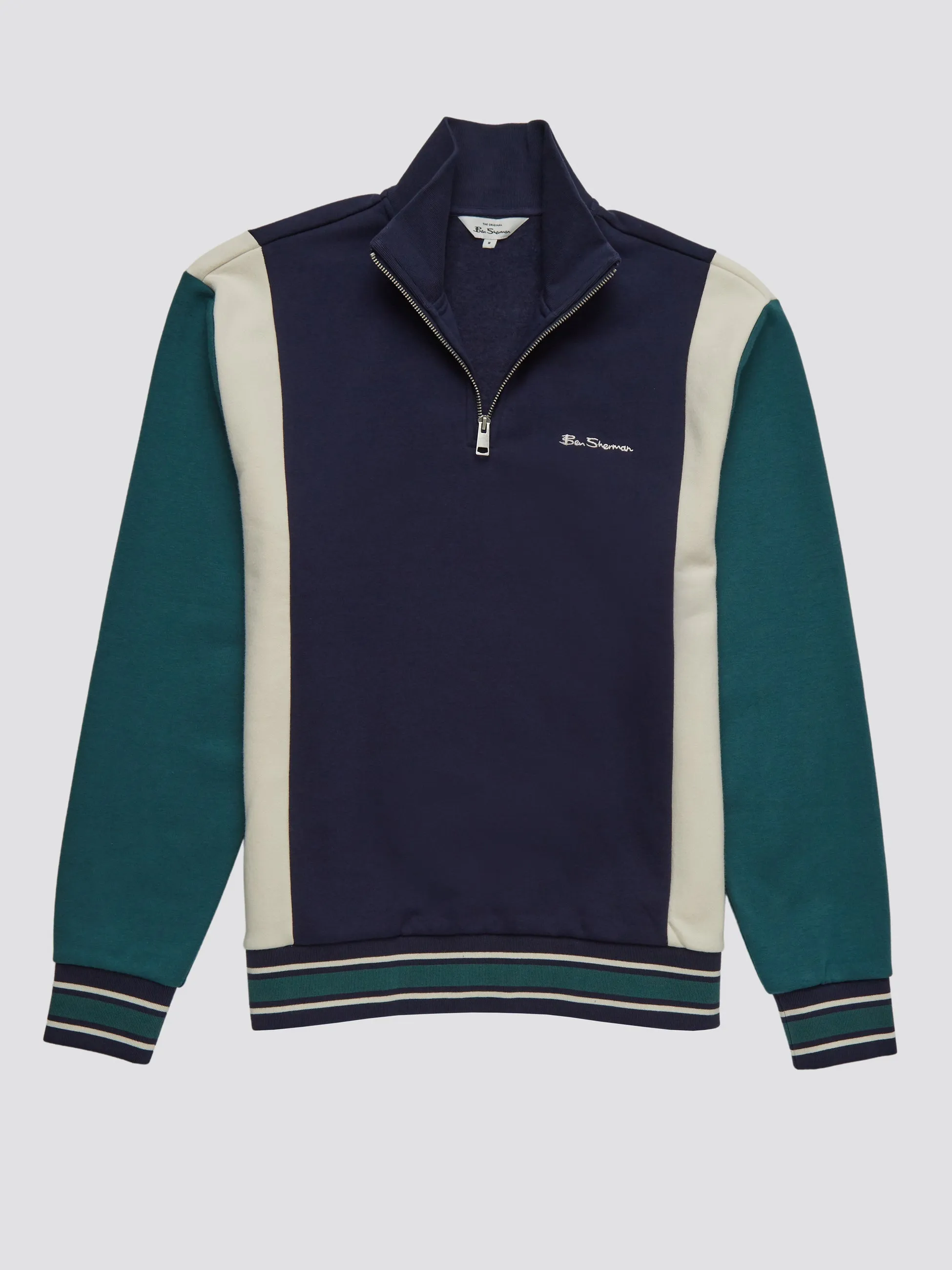 Colorblock Half-Zip Sport Sweatshirt sold by Ben Sherman product image thumbnail 3