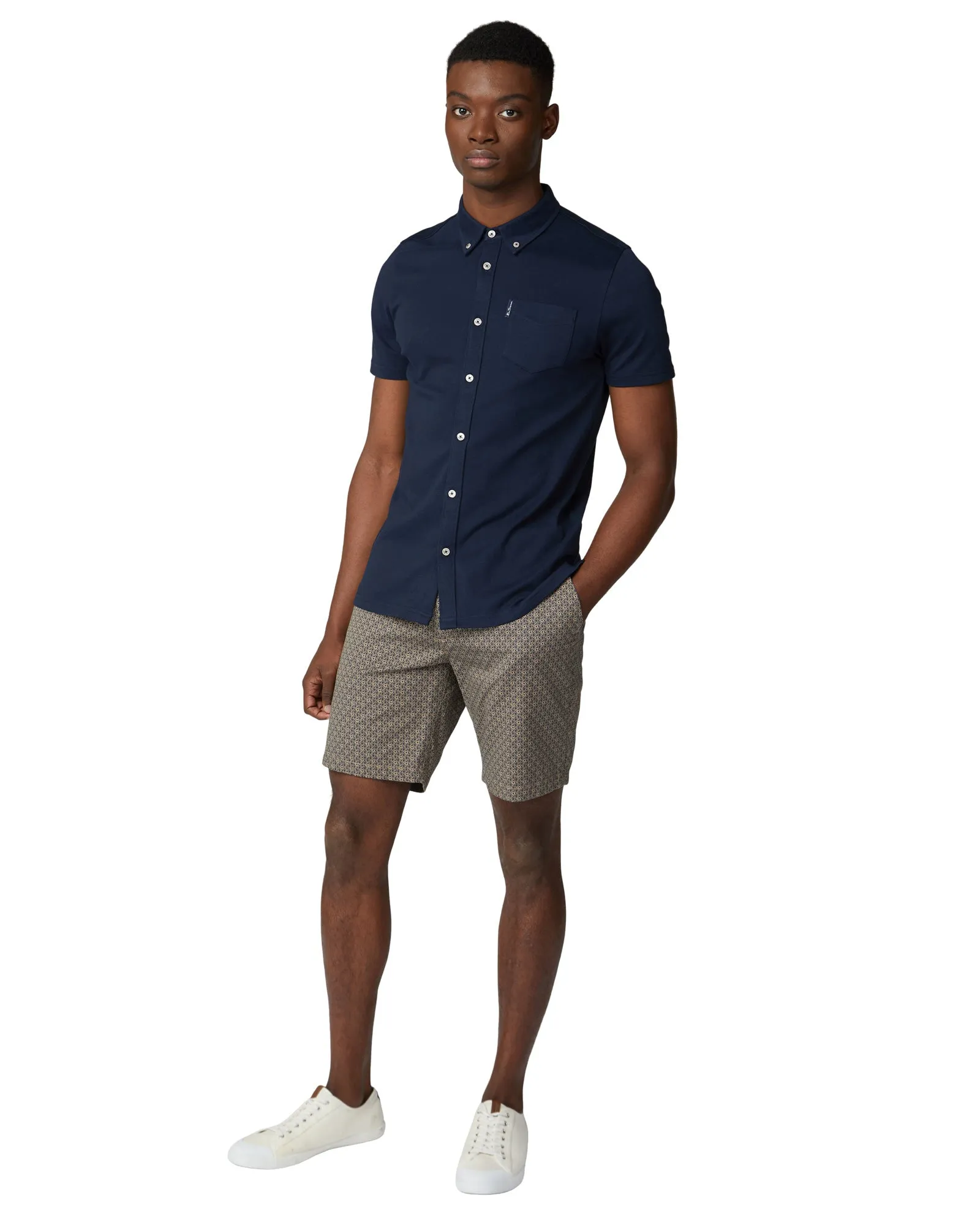 Button-Through Jersey Shirt - Dark Navy sold by Ben Sherman product image thumbnail 4