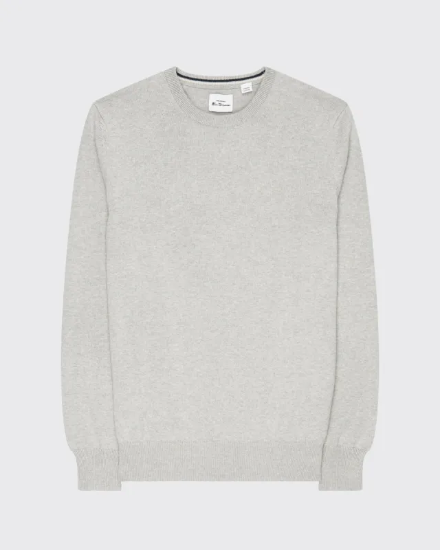 Signature Knit Crewneck Sweater - Steel sold by Ben Sherman
