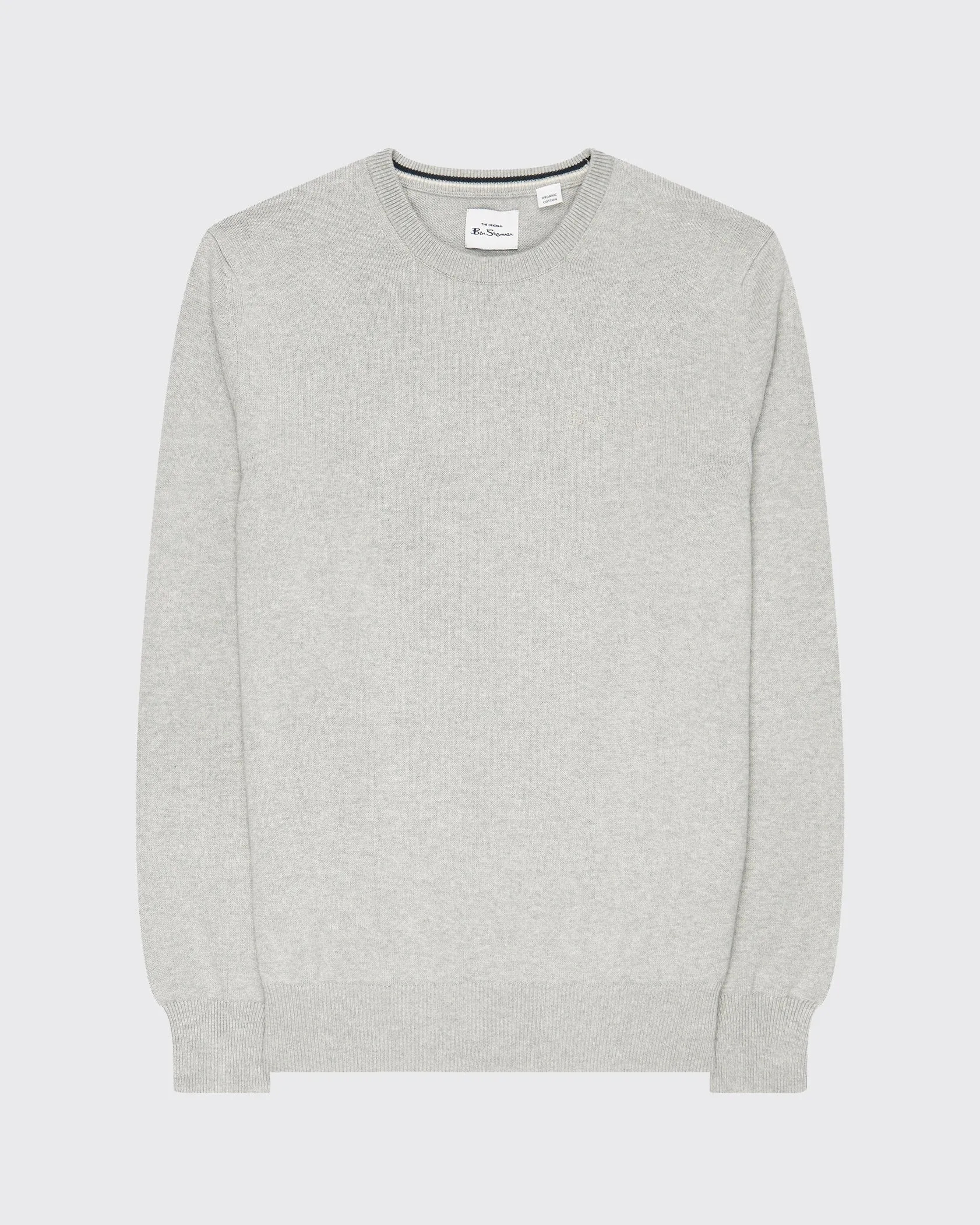 Signature Knit Crewneck Sweater - Steel sold by Ben Sherman