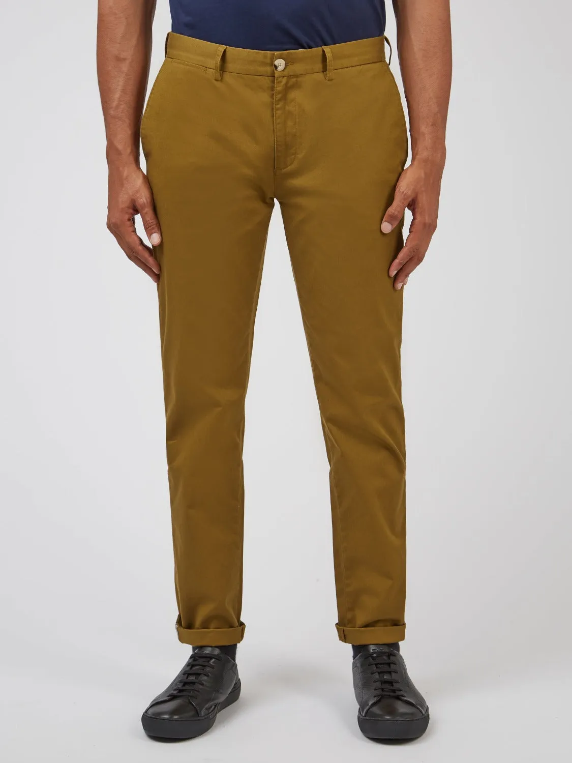 Signature Slim Stretch Chino Pant - Bronze sold by Ben Sherman