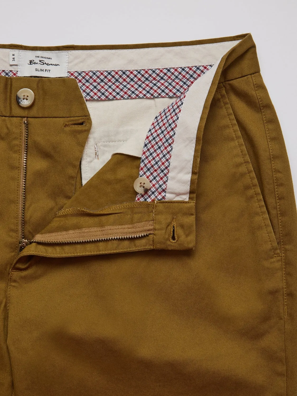 Signature Slim Stretch Chino Pant - Bronze sold by Ben Sherman product image thumbnail 4