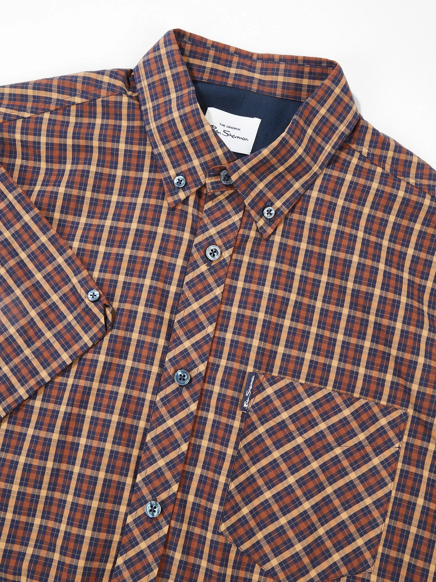 Signature House Check Short-Sleeve Shirt sold by Ben Sherman product image thumbnail 3