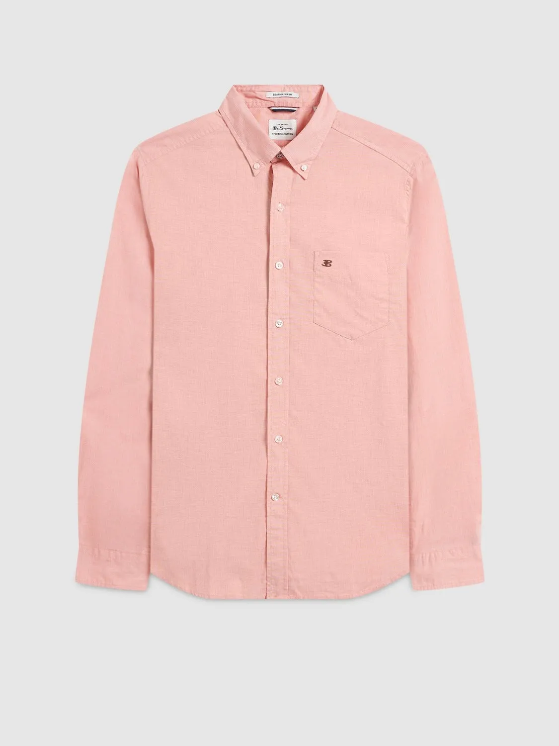 Beatnik Wash Long-Sleeve Shirt - Orange sold by Ben Sherman product image thumbnail 4