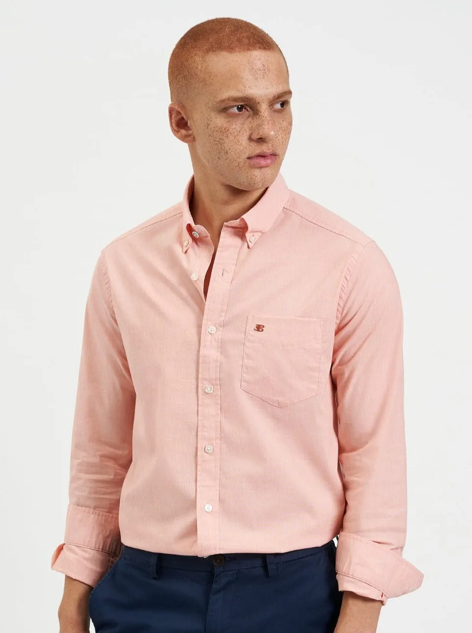 Beatnik Wash Long-Sleeve Shirt - Orange sold by Ben Sherman product image thumbnail 2