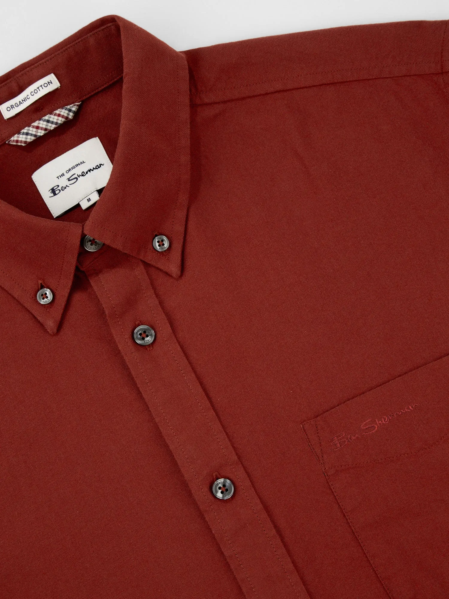 Signature Long-Sleeve Oxford Shirt - Burnt Orange sold by Ben Sherman