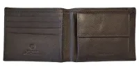Irvine Bill Fold Leather Wallet - Brown sold by Ben Sherman