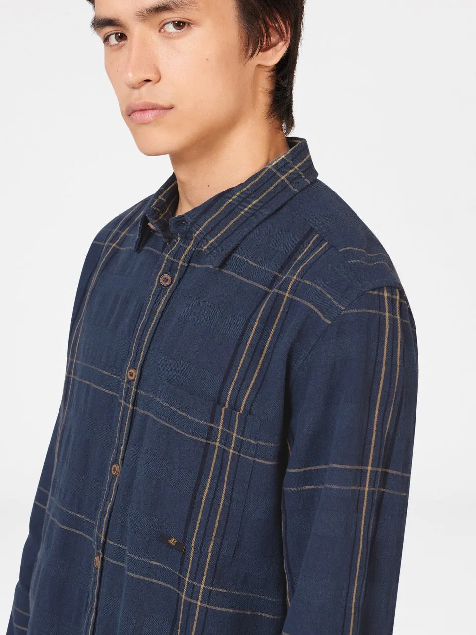 B by Ben Sherman Indigo Check Shirt sold by Ben Sherman