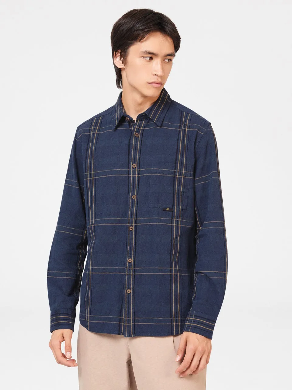 B by Ben Sherman Indigo Check Shirt sold by Ben Sherman product image thumbnail 2