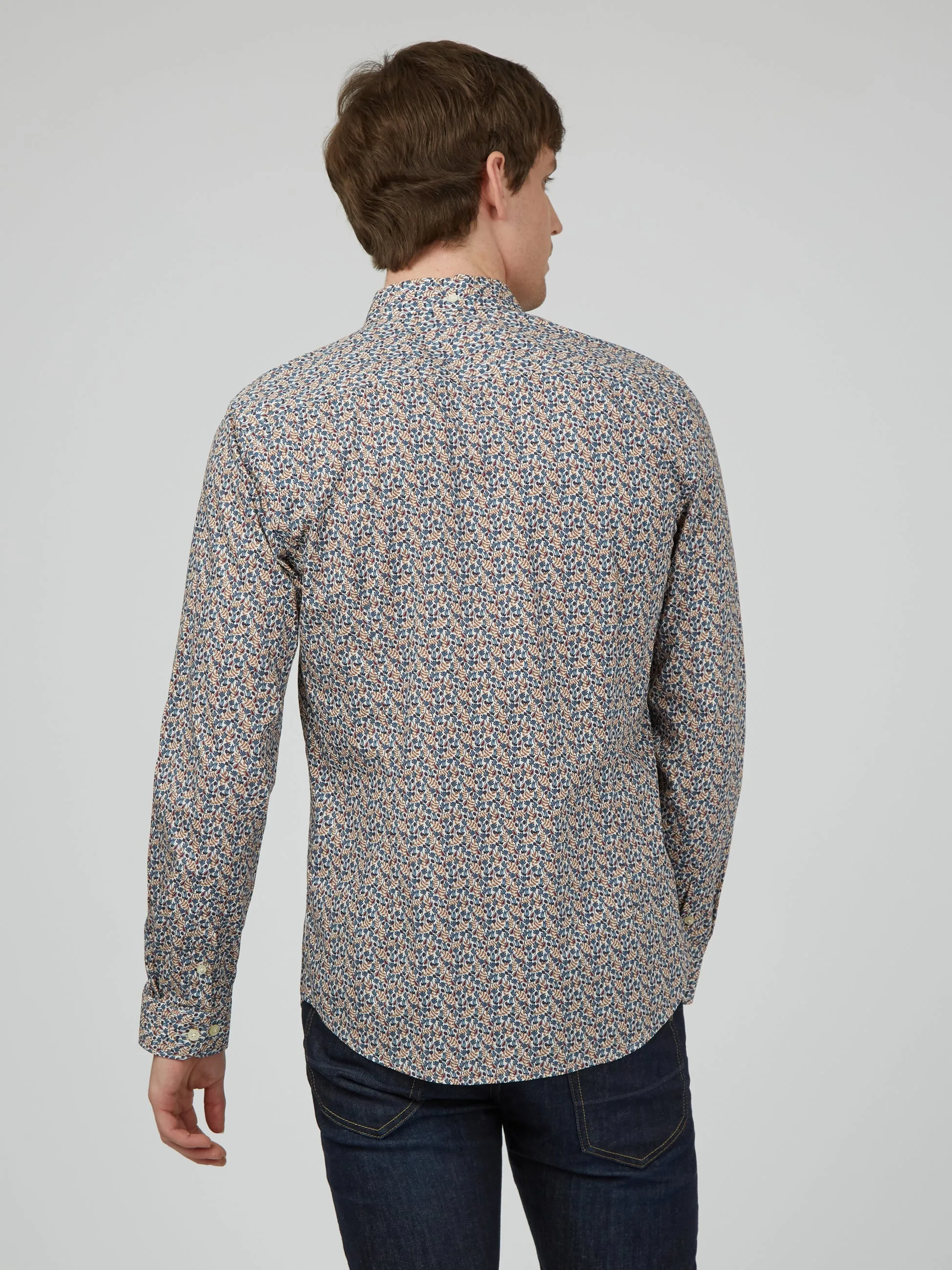 Floral Print Long-Sleeve Shirt sold by Ben Sherman product image thumbnail 3