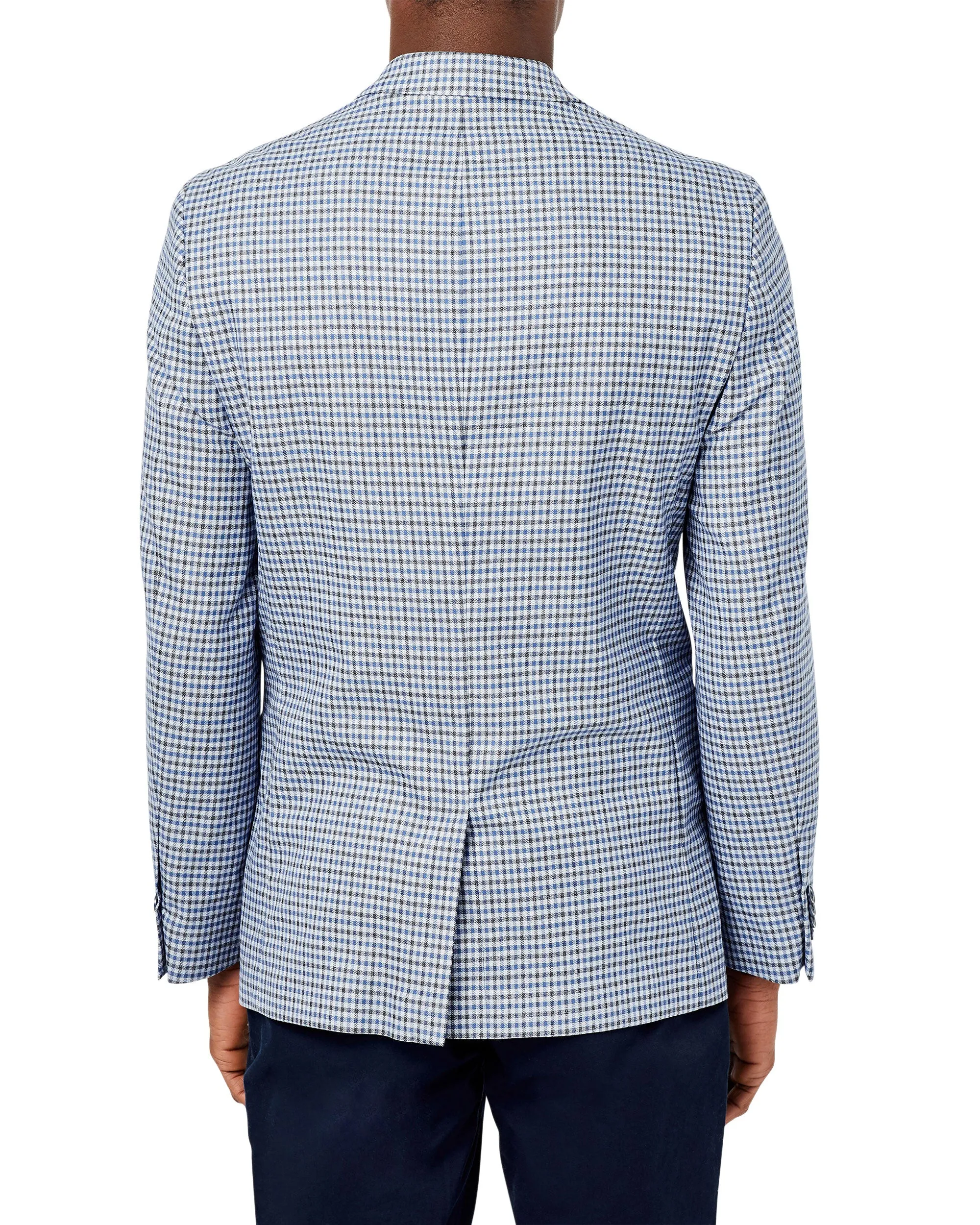 Crown Gingham Sportcoat Jacket - Medium Grey sold by Ben Sherman product image thumbnail 2